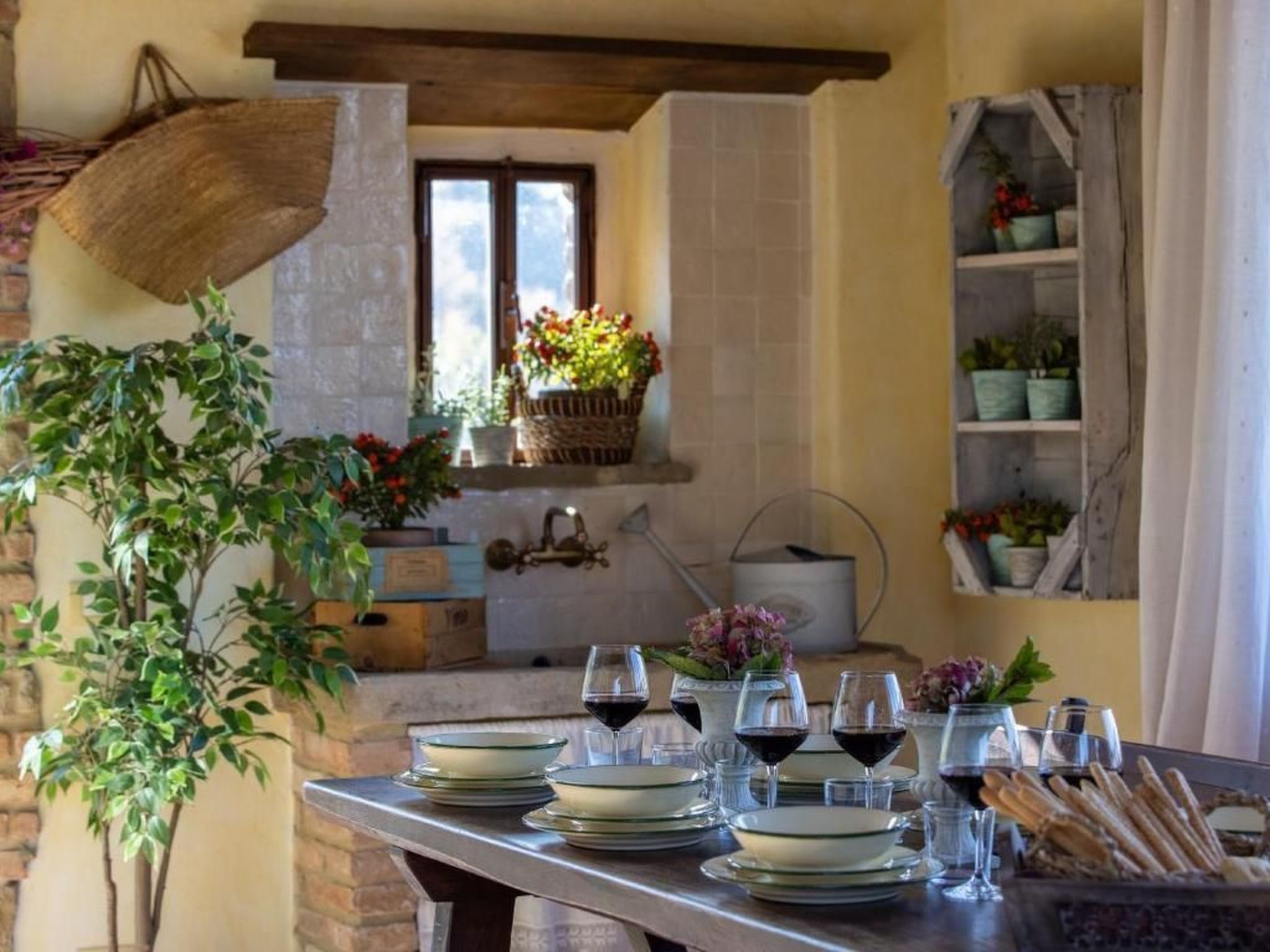 Wohnung in Cortona mit Terrasse, Garten und Grill-Binnen