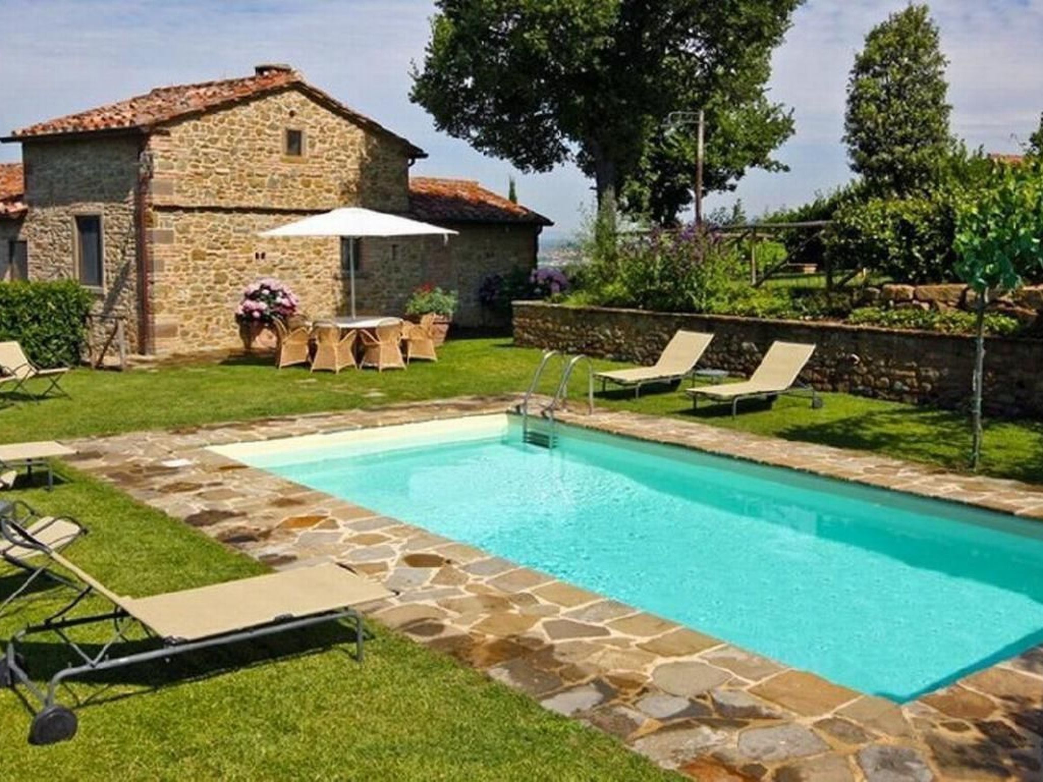 Wohnung in Cortona mit Terrasse, Garten und Grill-Binnen
