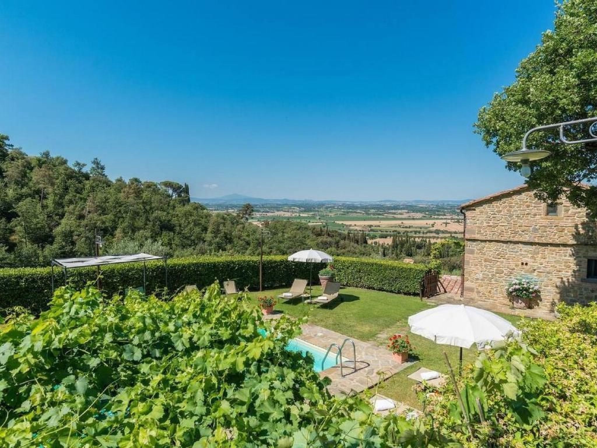 Wohnung in Cortona mit Terrasse, Garten und Grill-Binnen