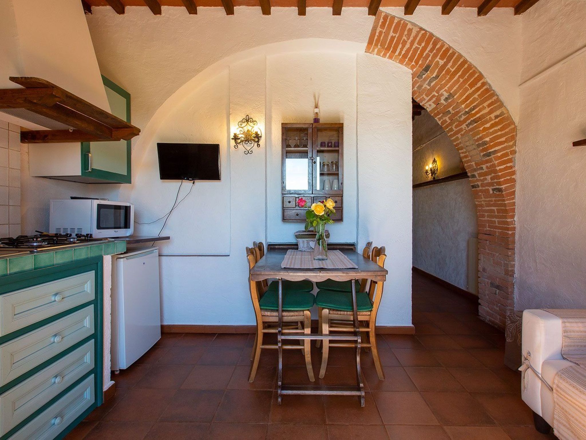 Wunderschöne Wohnung in Chiusi mit Gemeinschaftspool mit Panoramablick-Image-tags.info