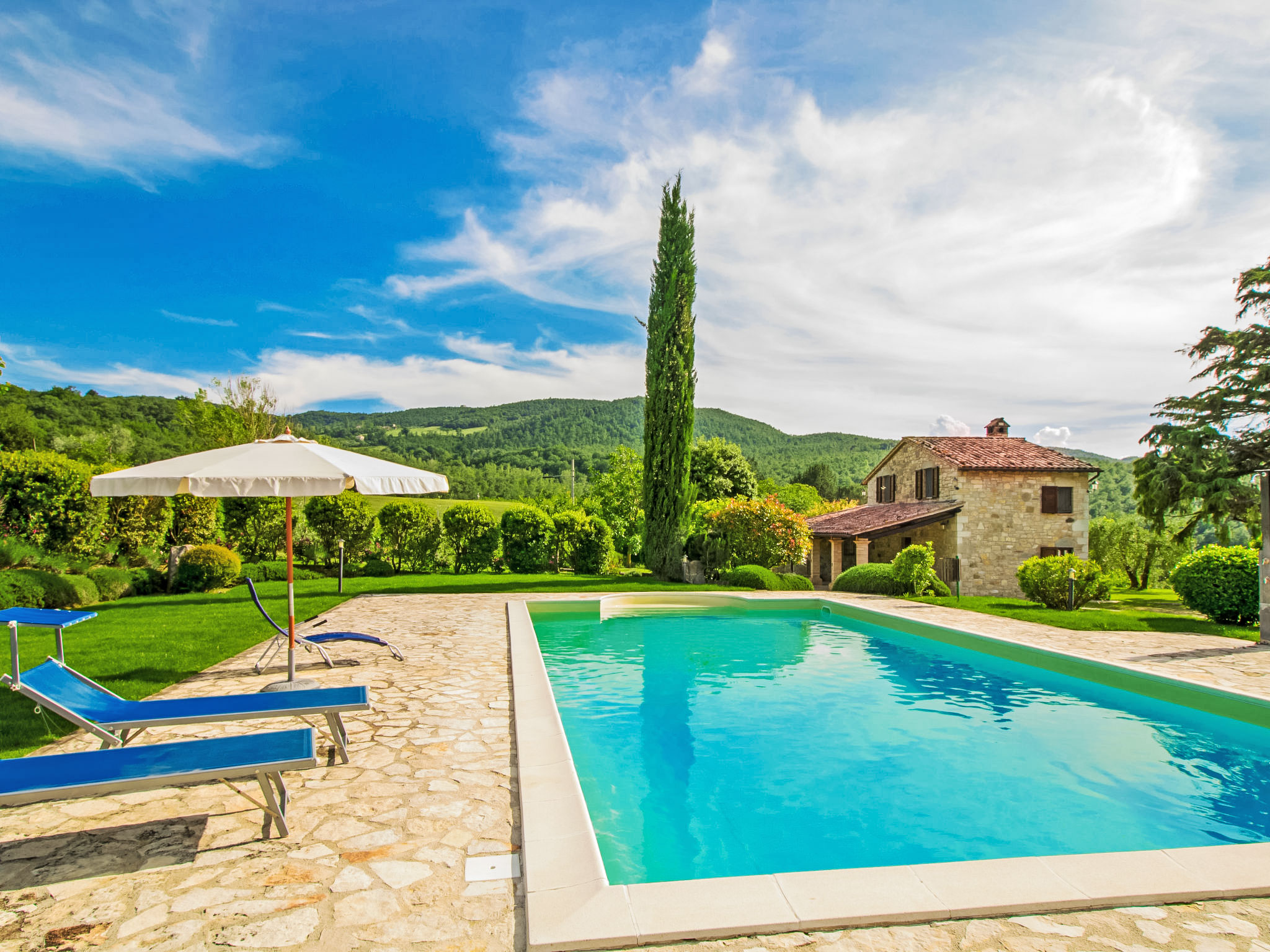 Vakantiehuis met privé zwembad in Todi (Italië) voor 8 personen