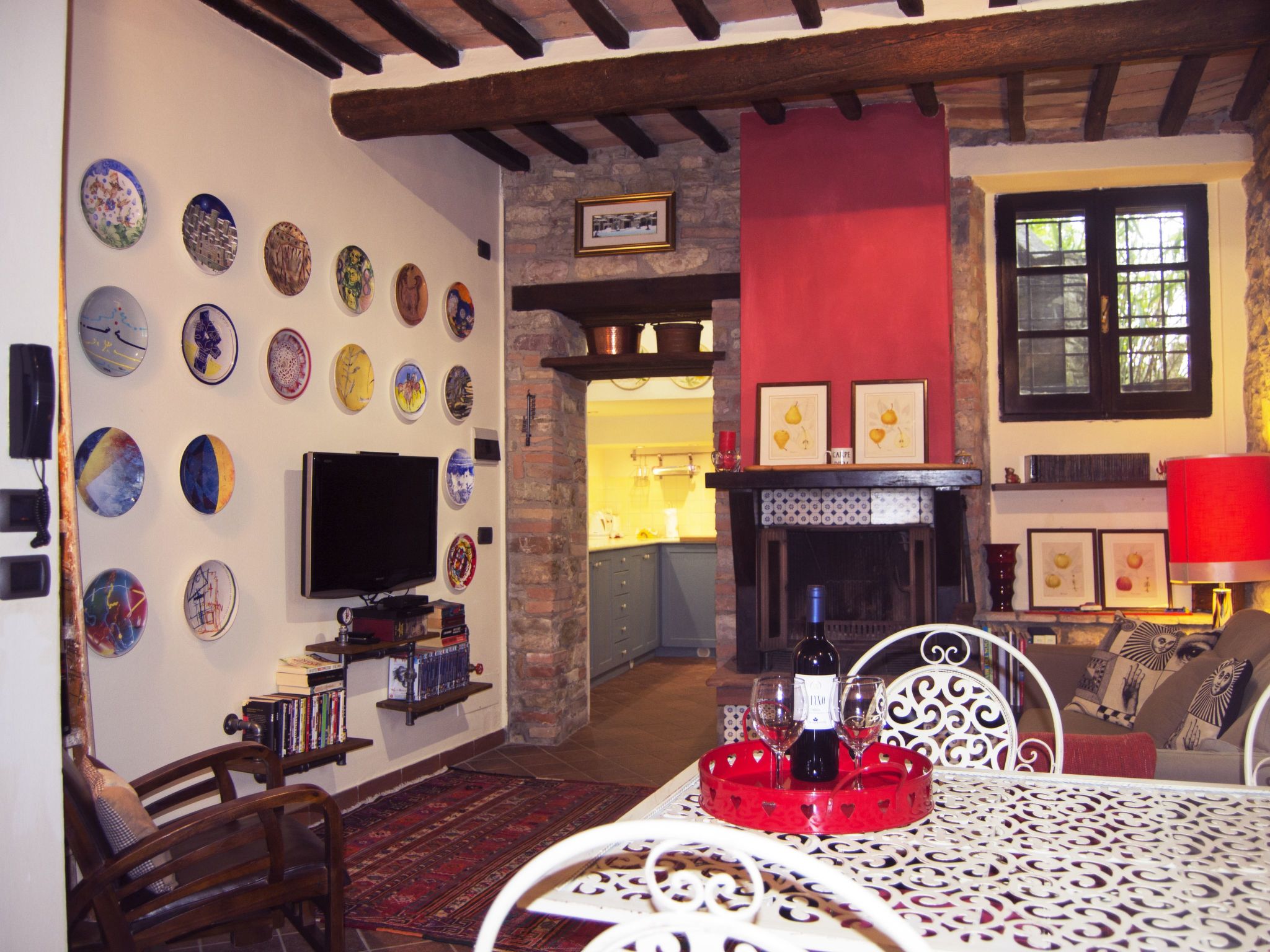 Altes Steinhaus mit Garten-Binnen