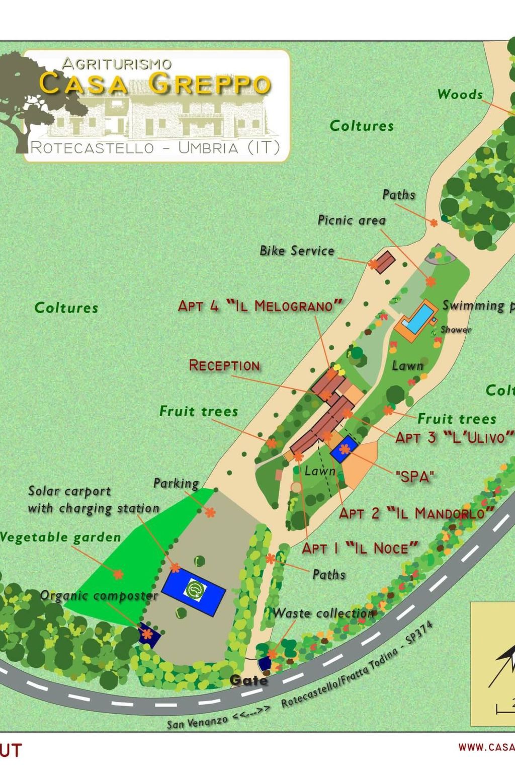 Il Mandorlo für 8 Personen-Binnen