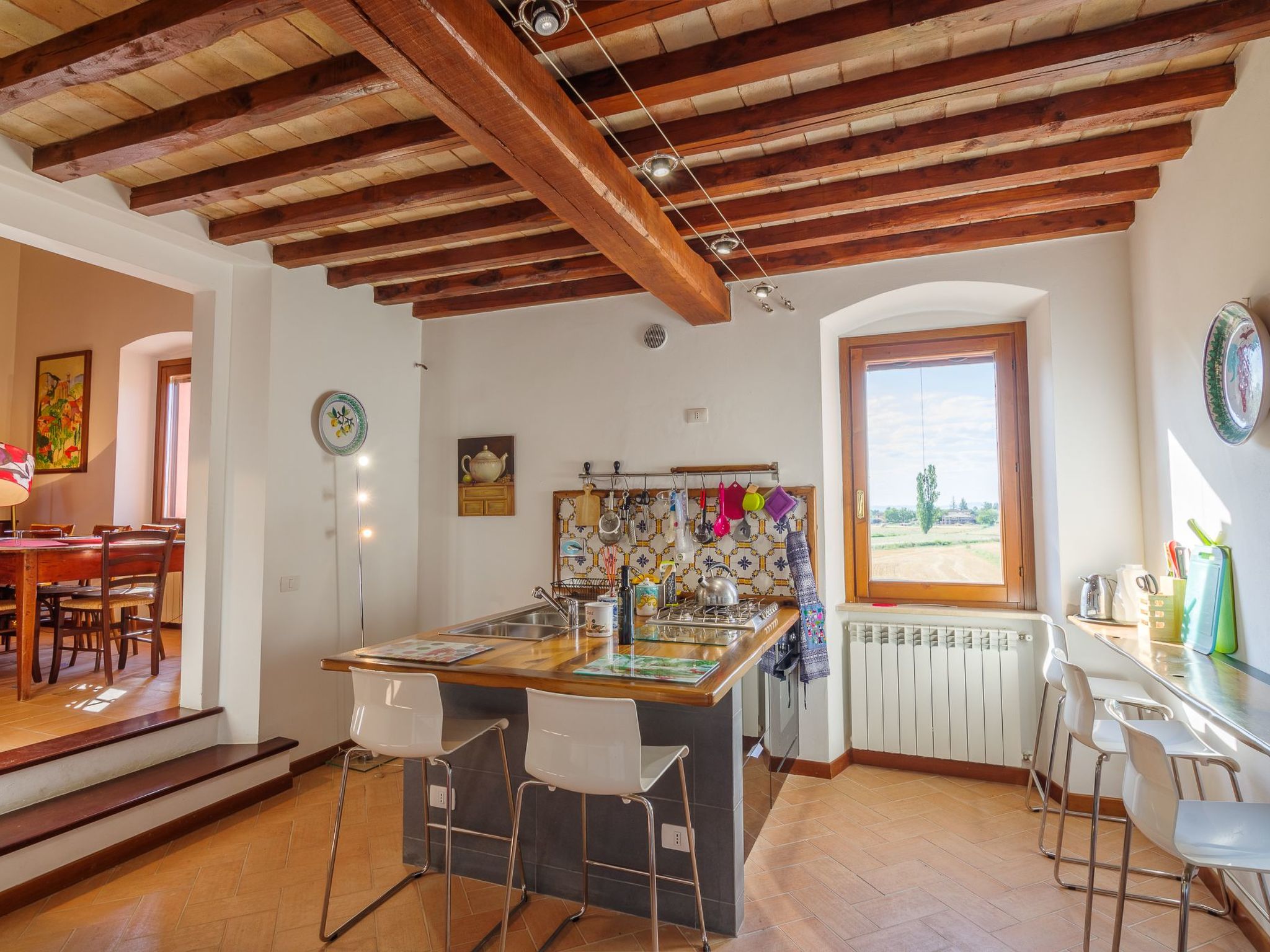 Vakantiehuis met omheinde tuin in Foligno (Italië) 1 hond is welkom