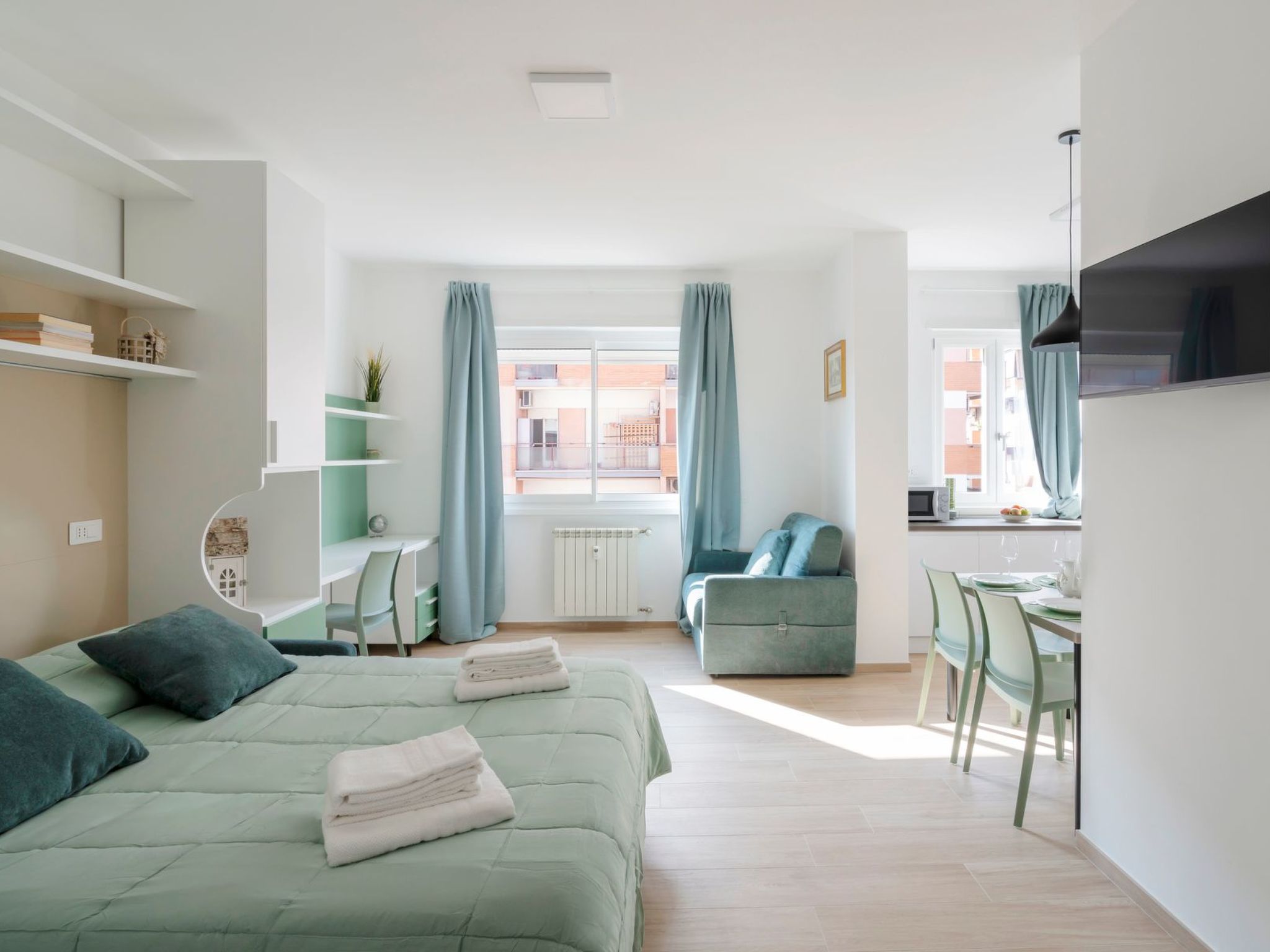 **Discover the charm of Rome by staying in our flat located in the lively Cinecittà district, perfect for up to 6 people.** This 5th-floor gem offers a unique experience above the Subaugusta Line A m..