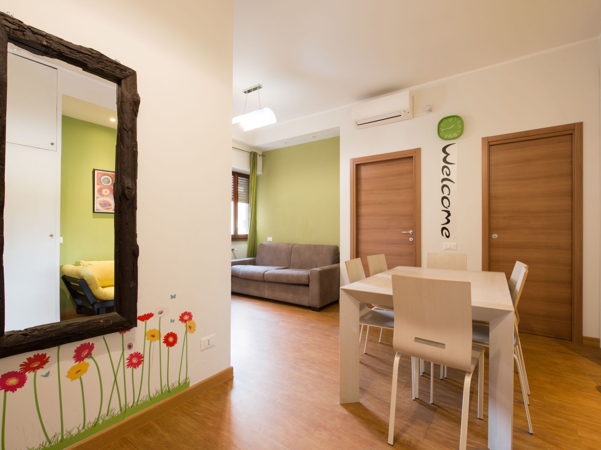 Mit Waschmaschine-Drinnen