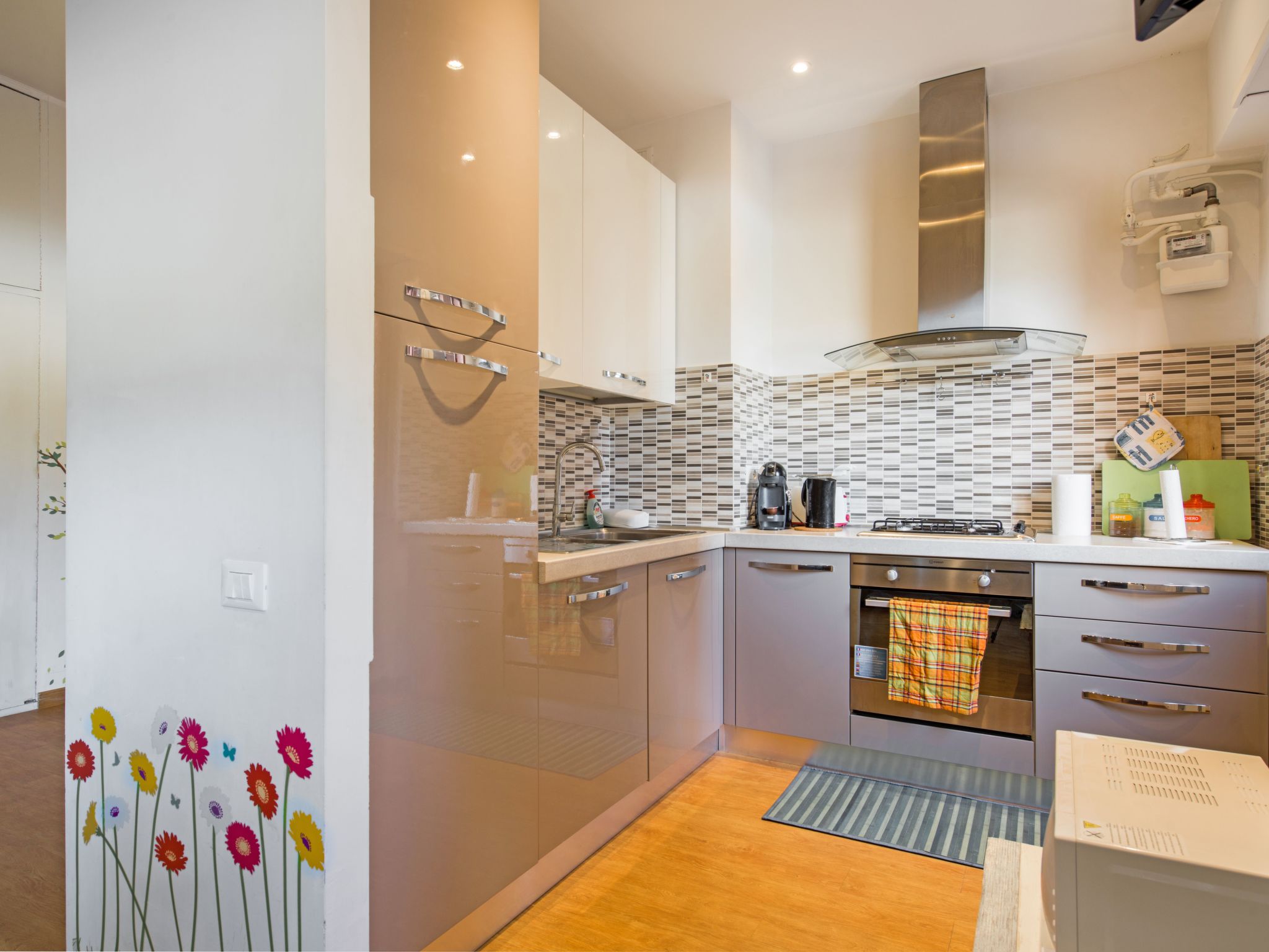 Mit Waschmaschine-Drinnen