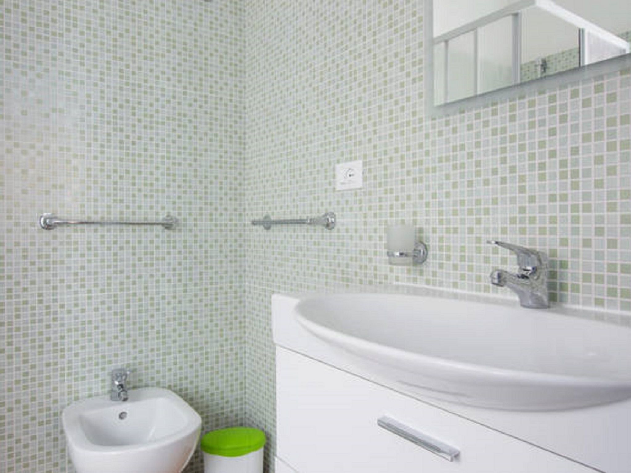 Mit Waschmaschine-Drinnen