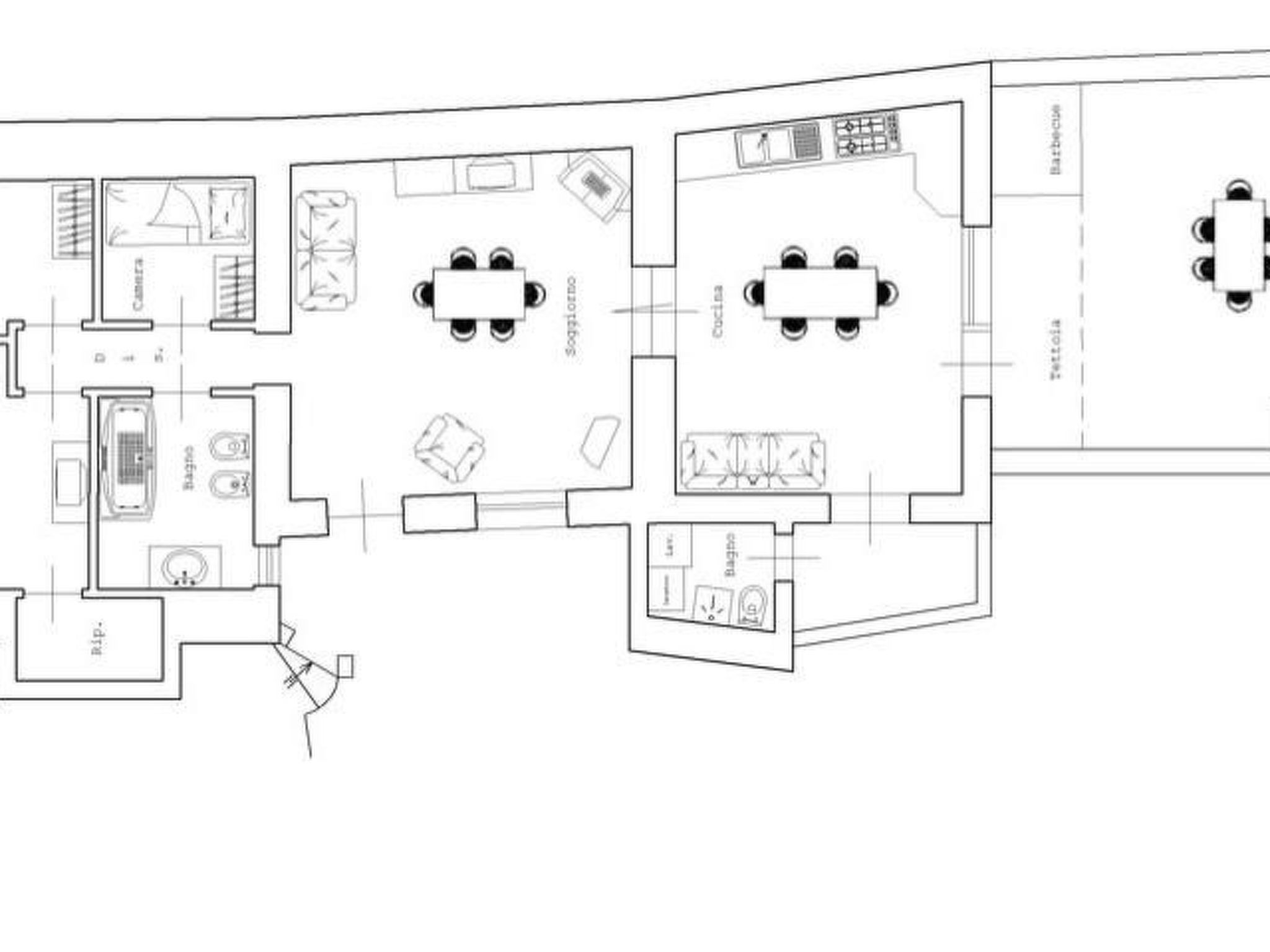 La Favola Suite Wohnung mit Meerblick-Binnen