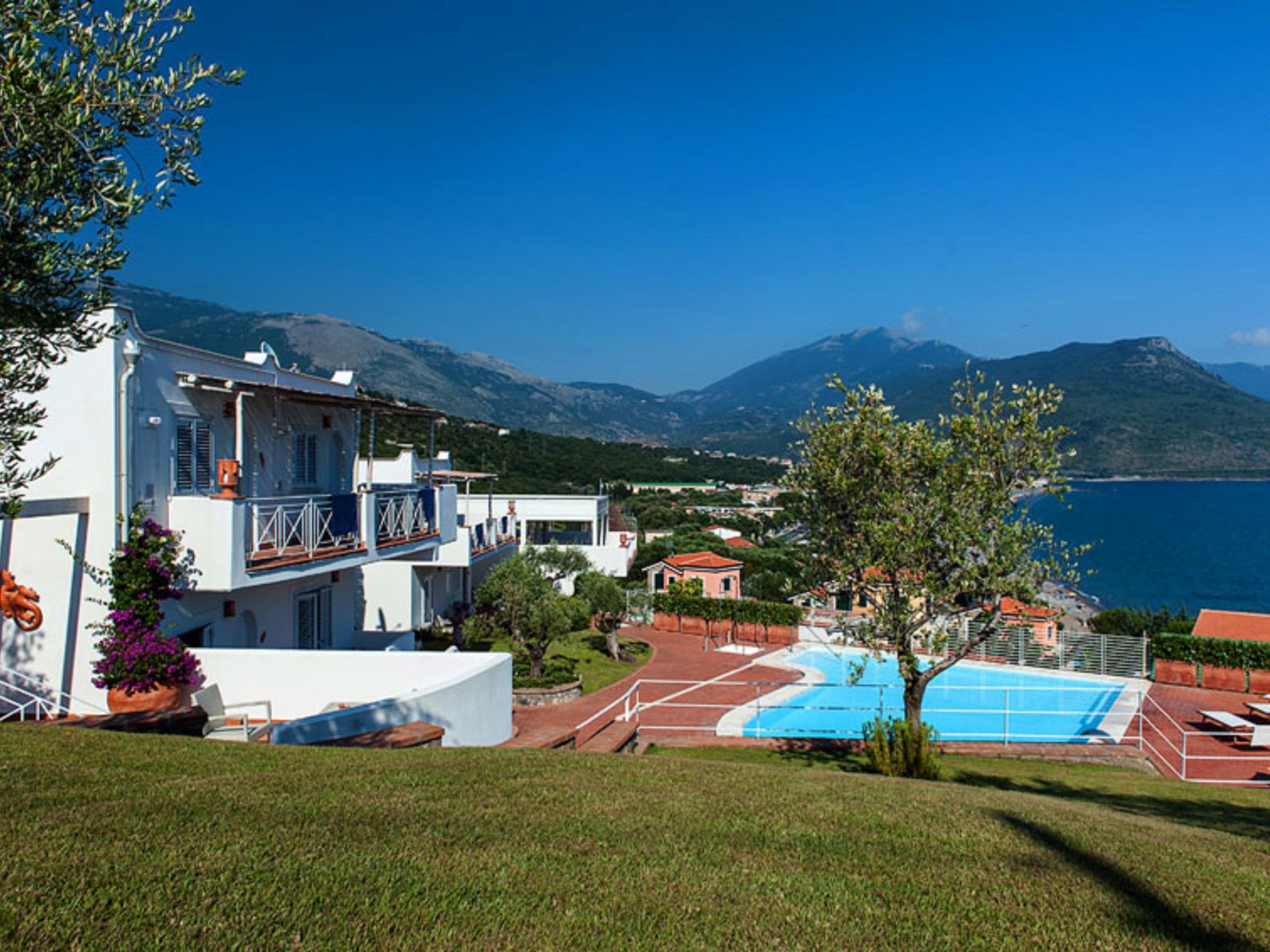 Panoramisch appartement met zeezicht en zwembad in Cilento - foto 25