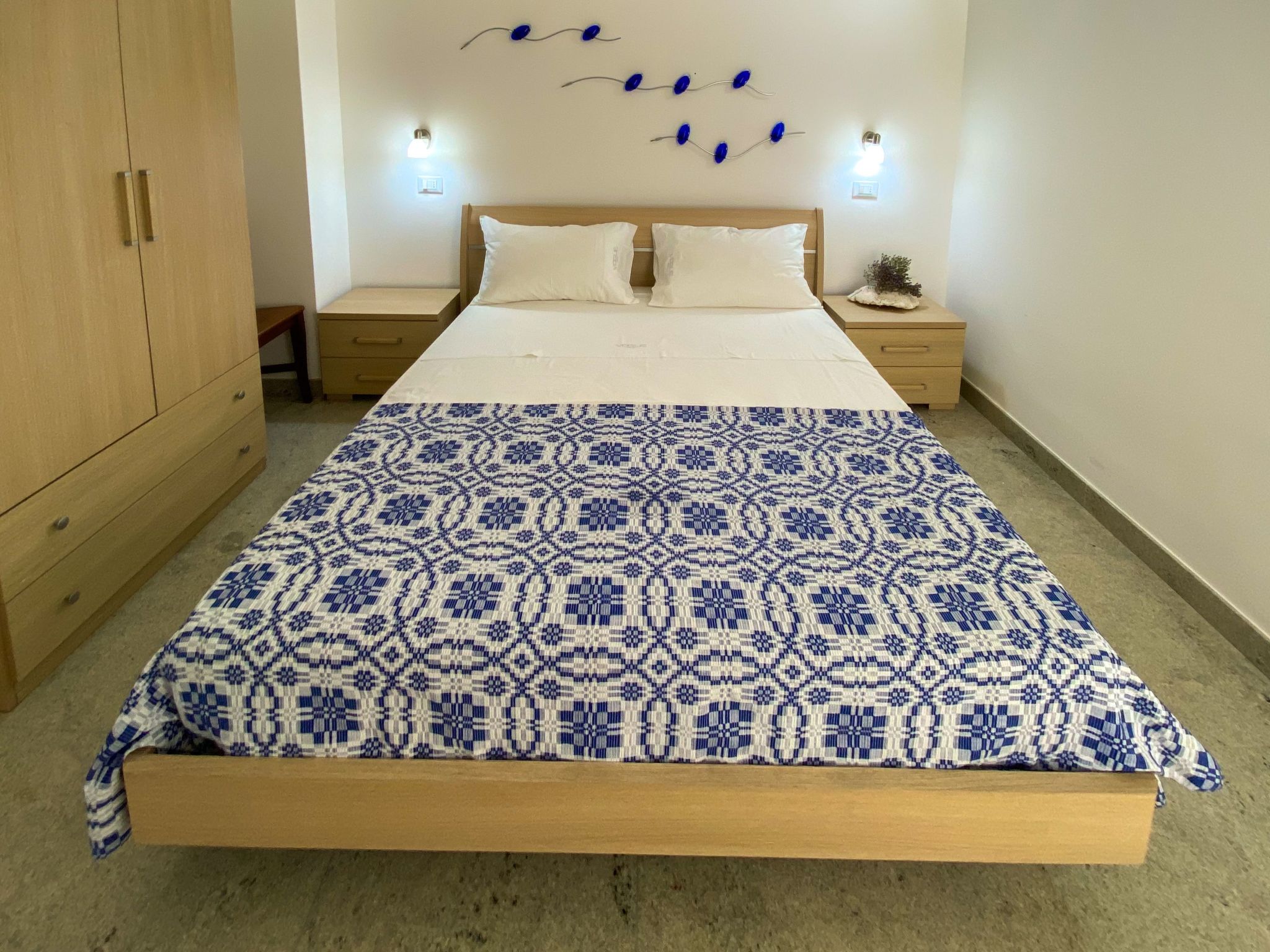 Blaue Wohnung-Drinnen