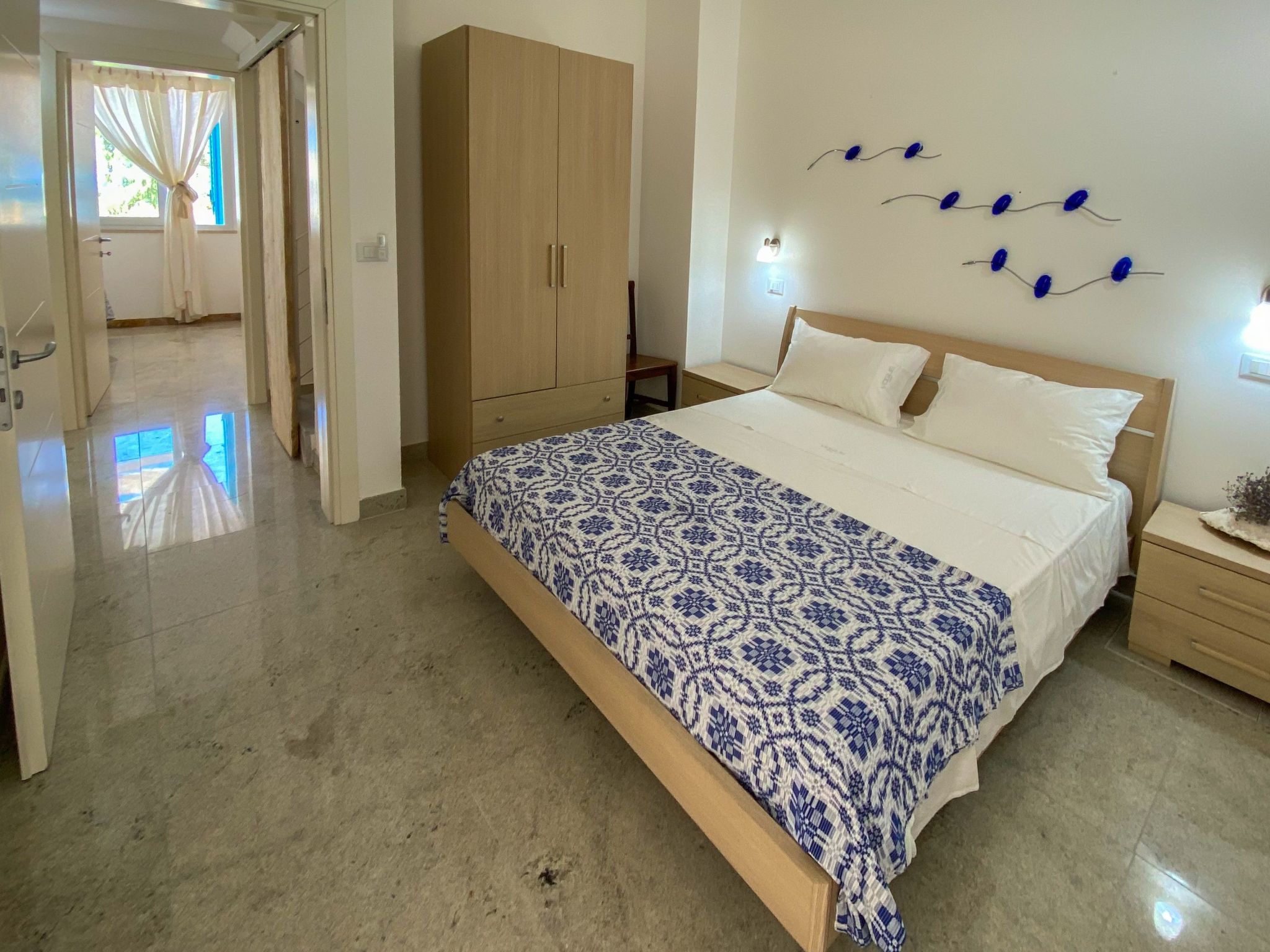 Blaue Wohnung-Drinnen