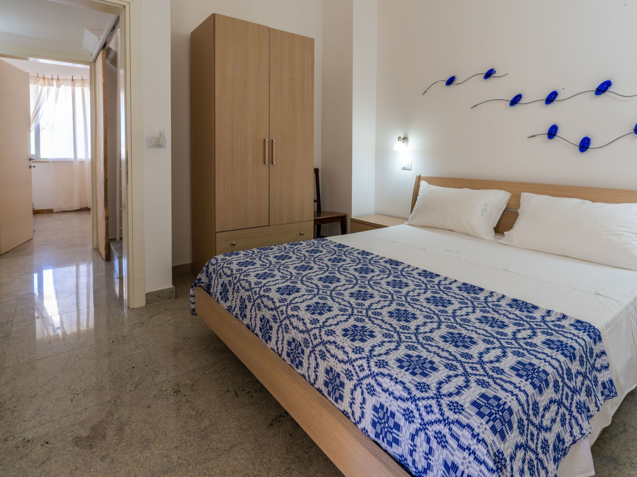 Blaue Wohnung-Drinnen