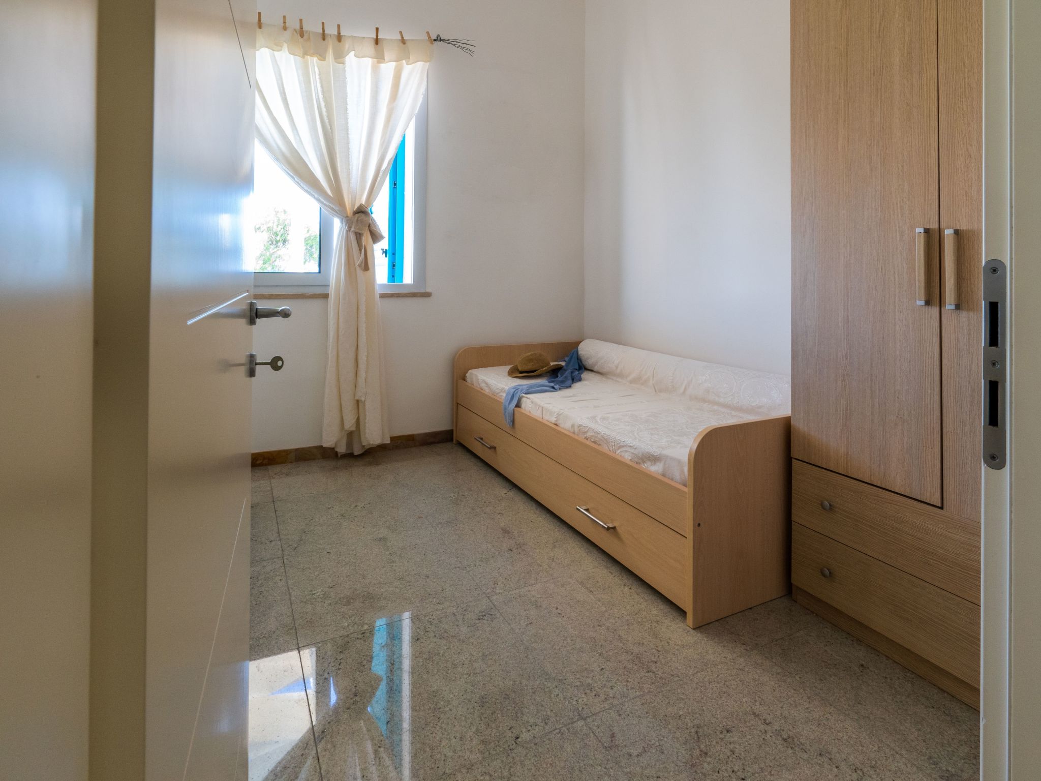 Blaue Wohnung-Drinnen