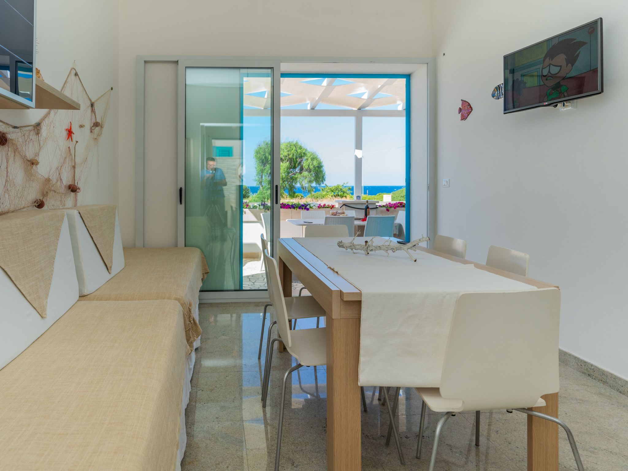 Blaue Wohnung-Drinnen