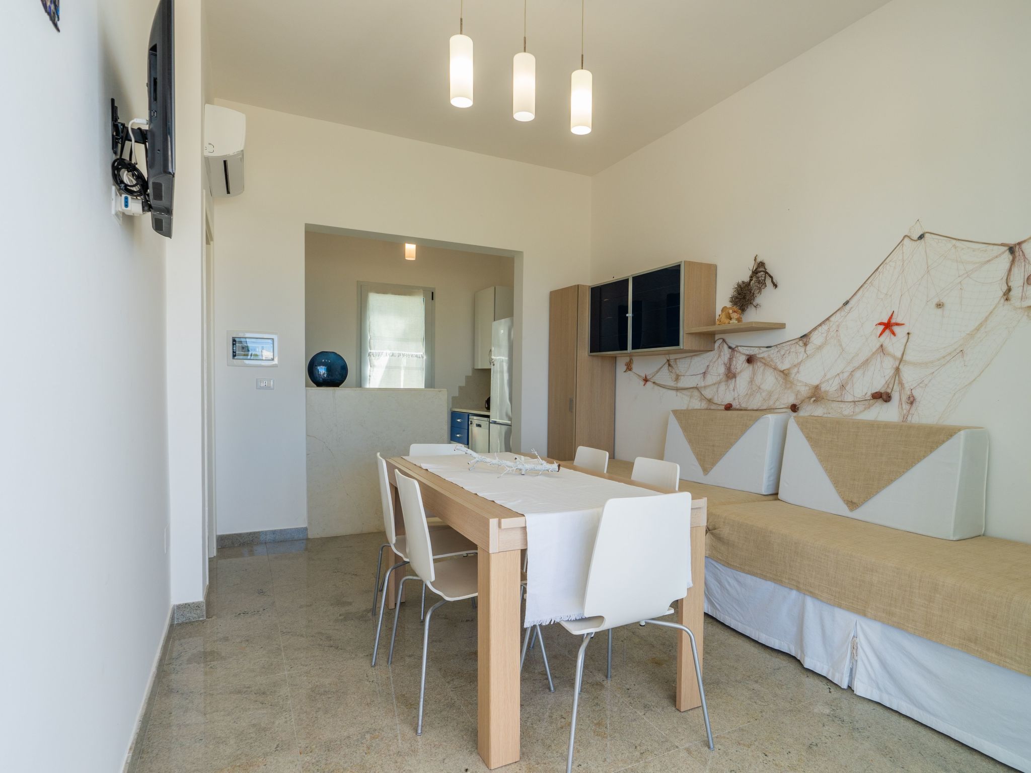 Blaue Wohnung-Drinnen