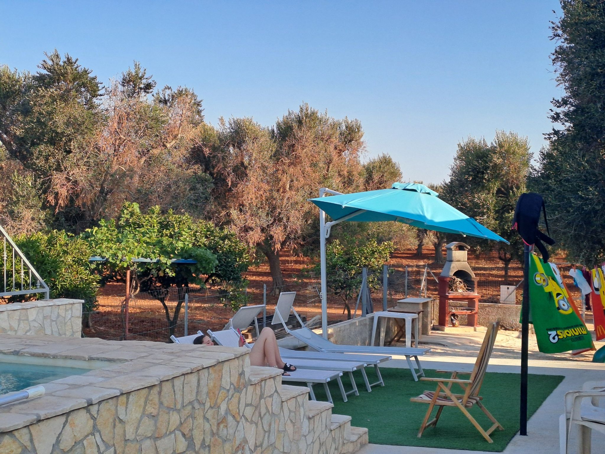 Bauernhof mit Schwimmbad und Babypark Brindisi am Meer-Binnen