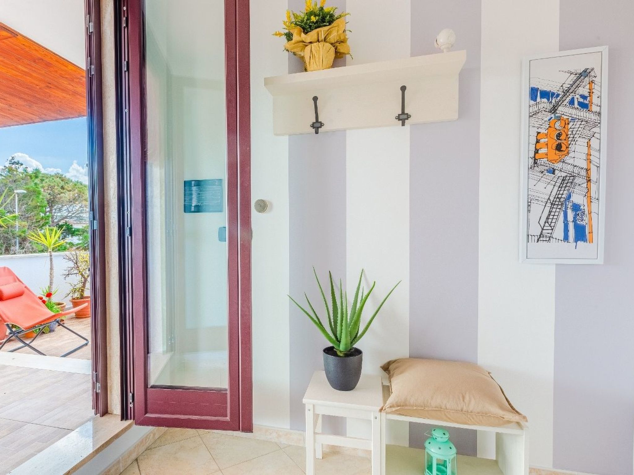 Pantanagianni Strand 50 m vom Meer entfernt-Binnen