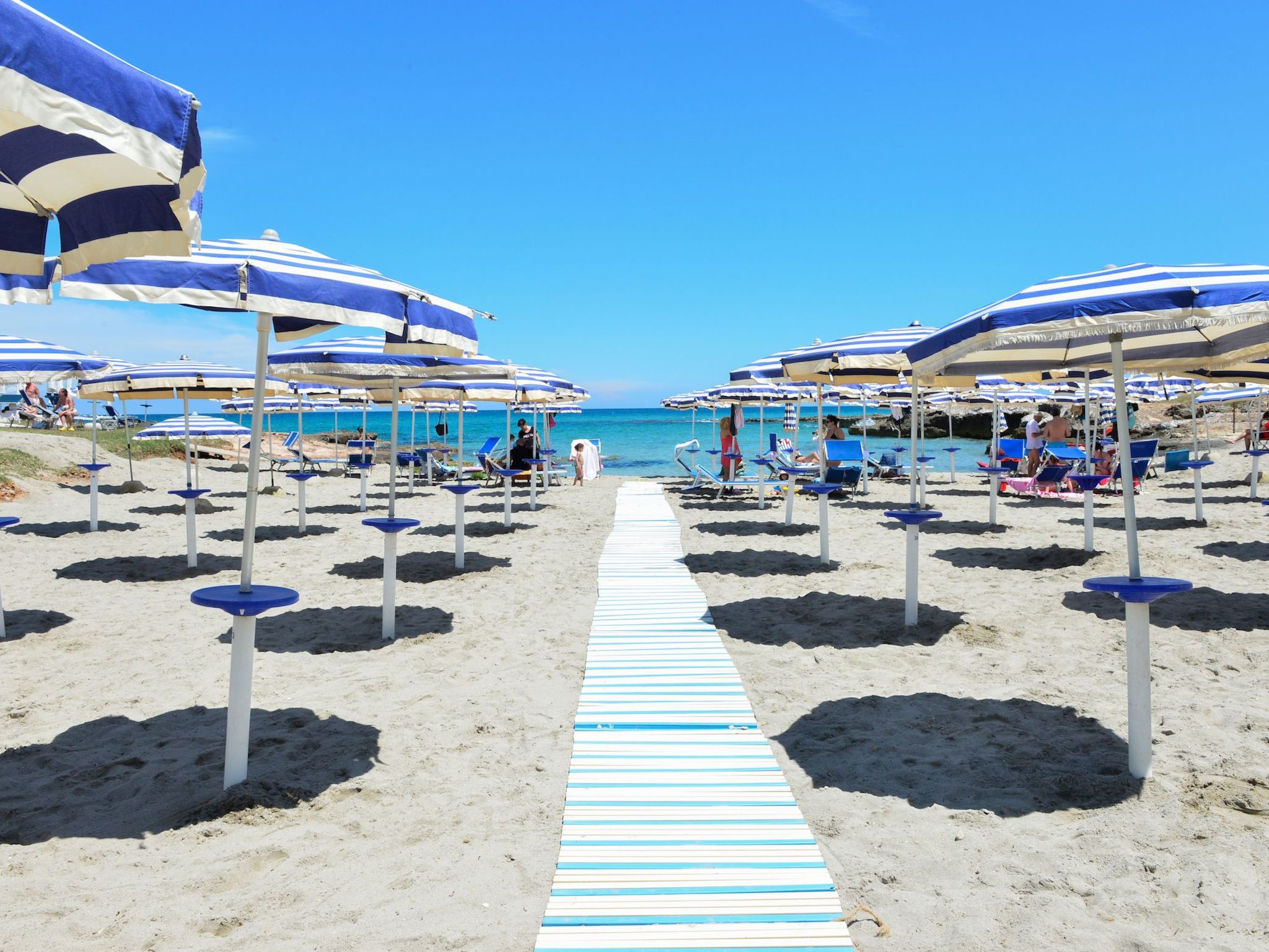 Flacher Rasen links-Binnen