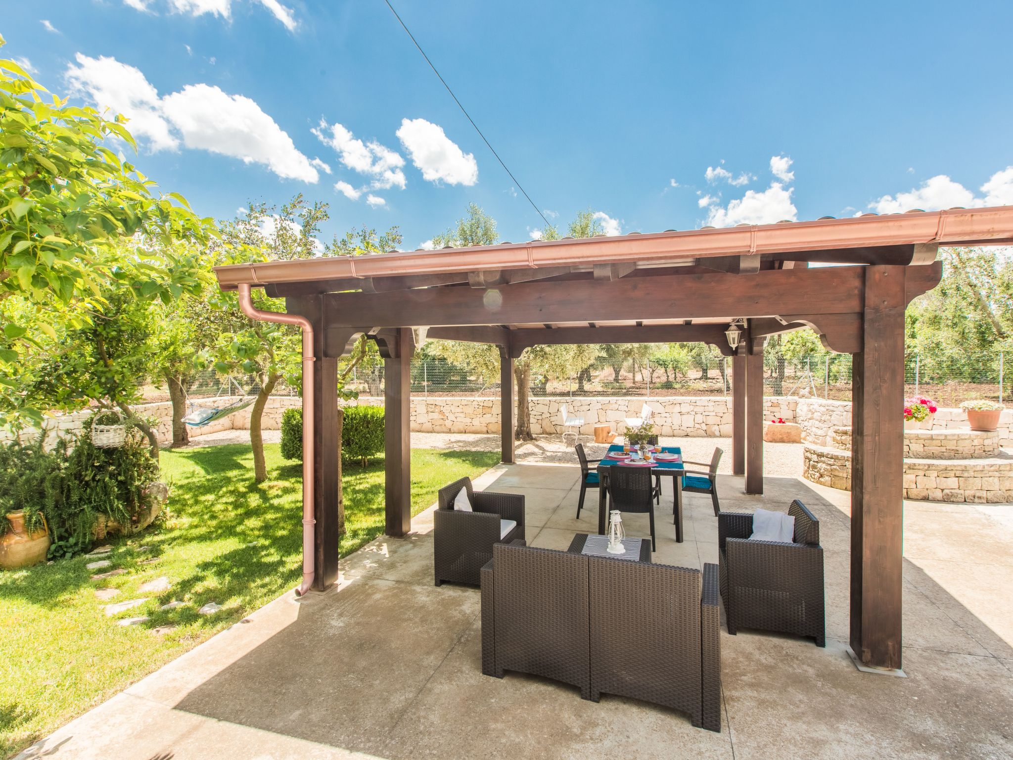 Trullo die Riesenpappel-Dedans