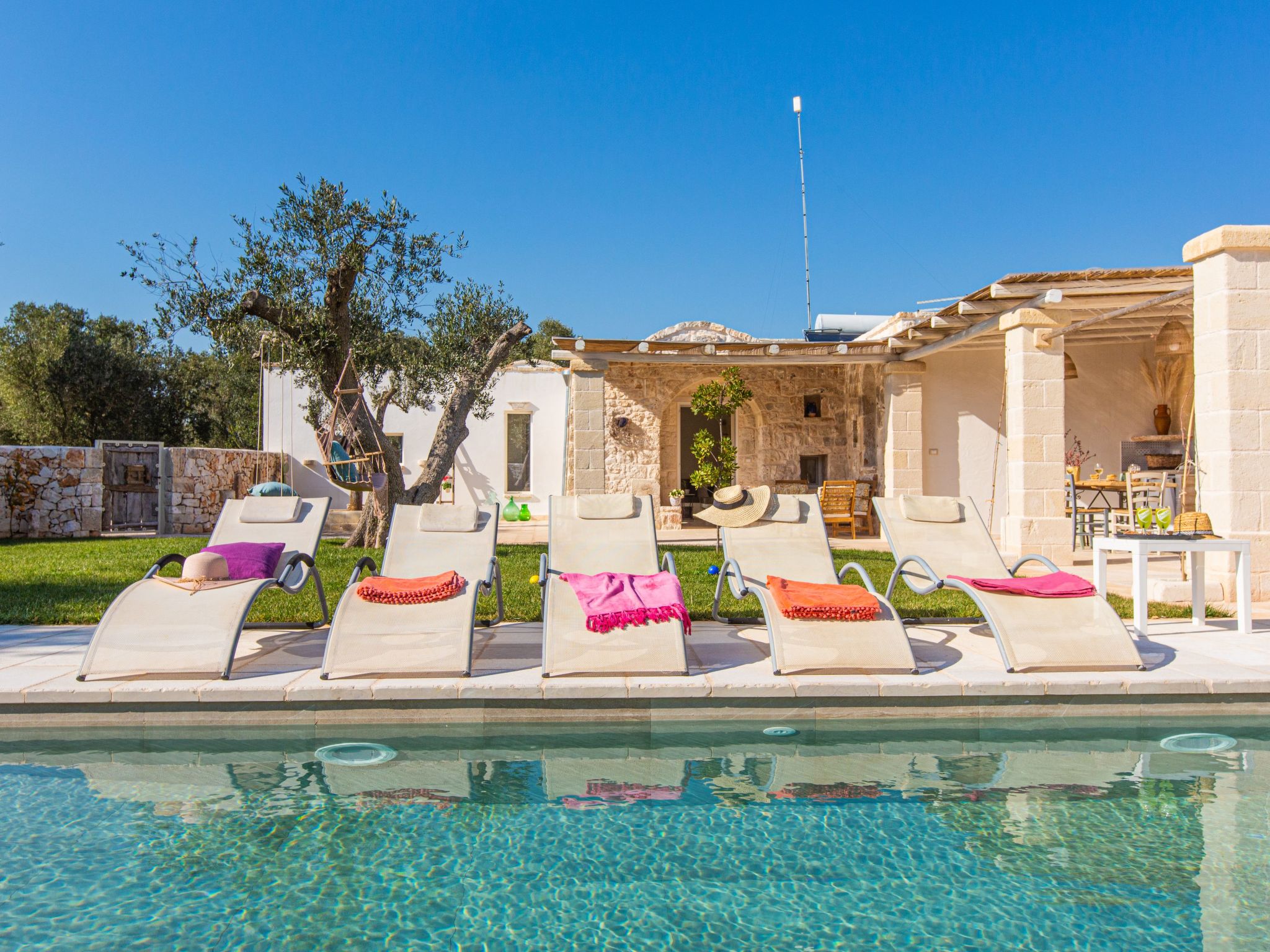 Vakantiehuis met privé zwembad in San Michele Salentino (Italië) voor 6 personen