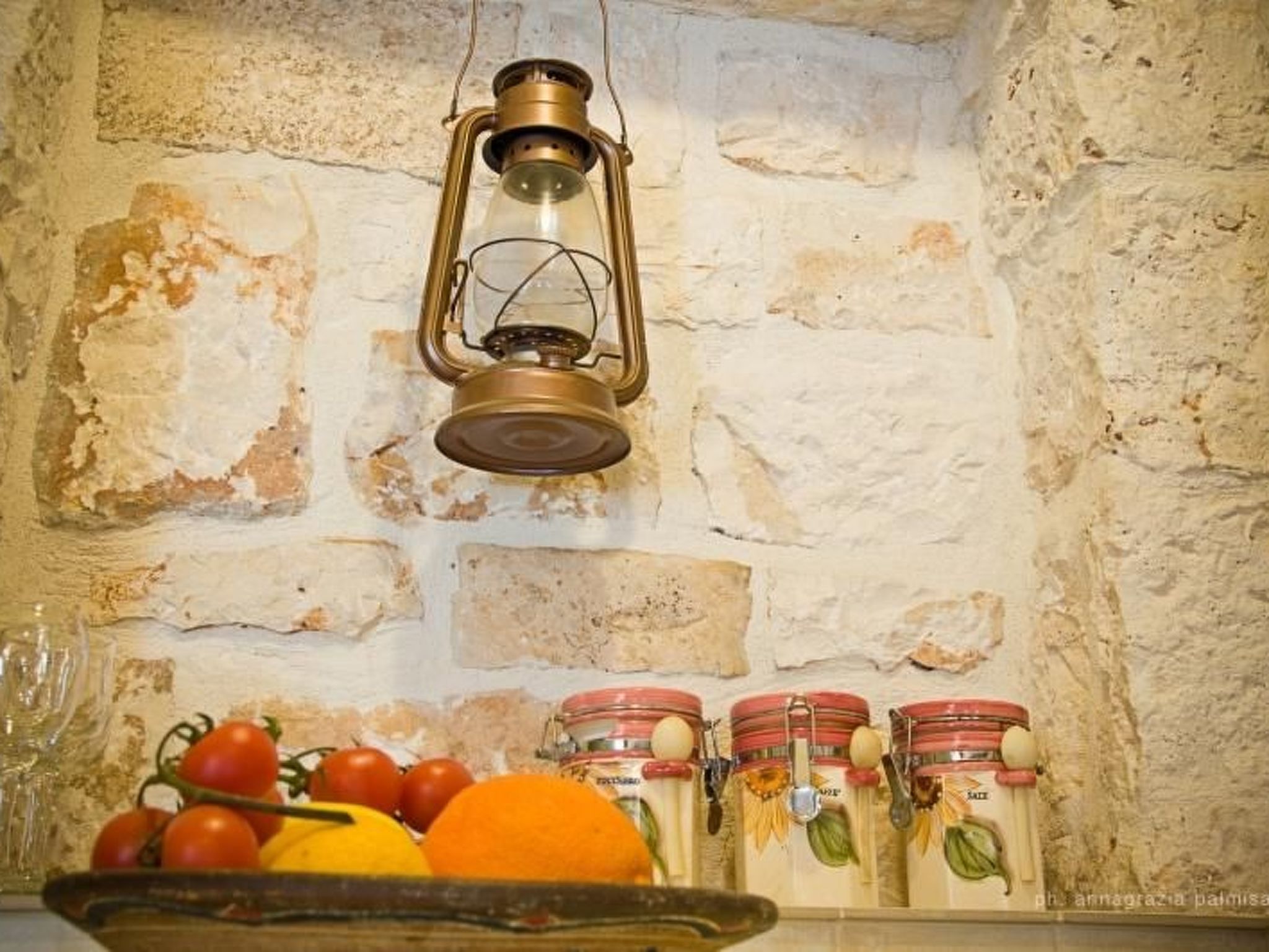 Kirschbaum Trullo, Entspannung und Essen und Wein-Binnen