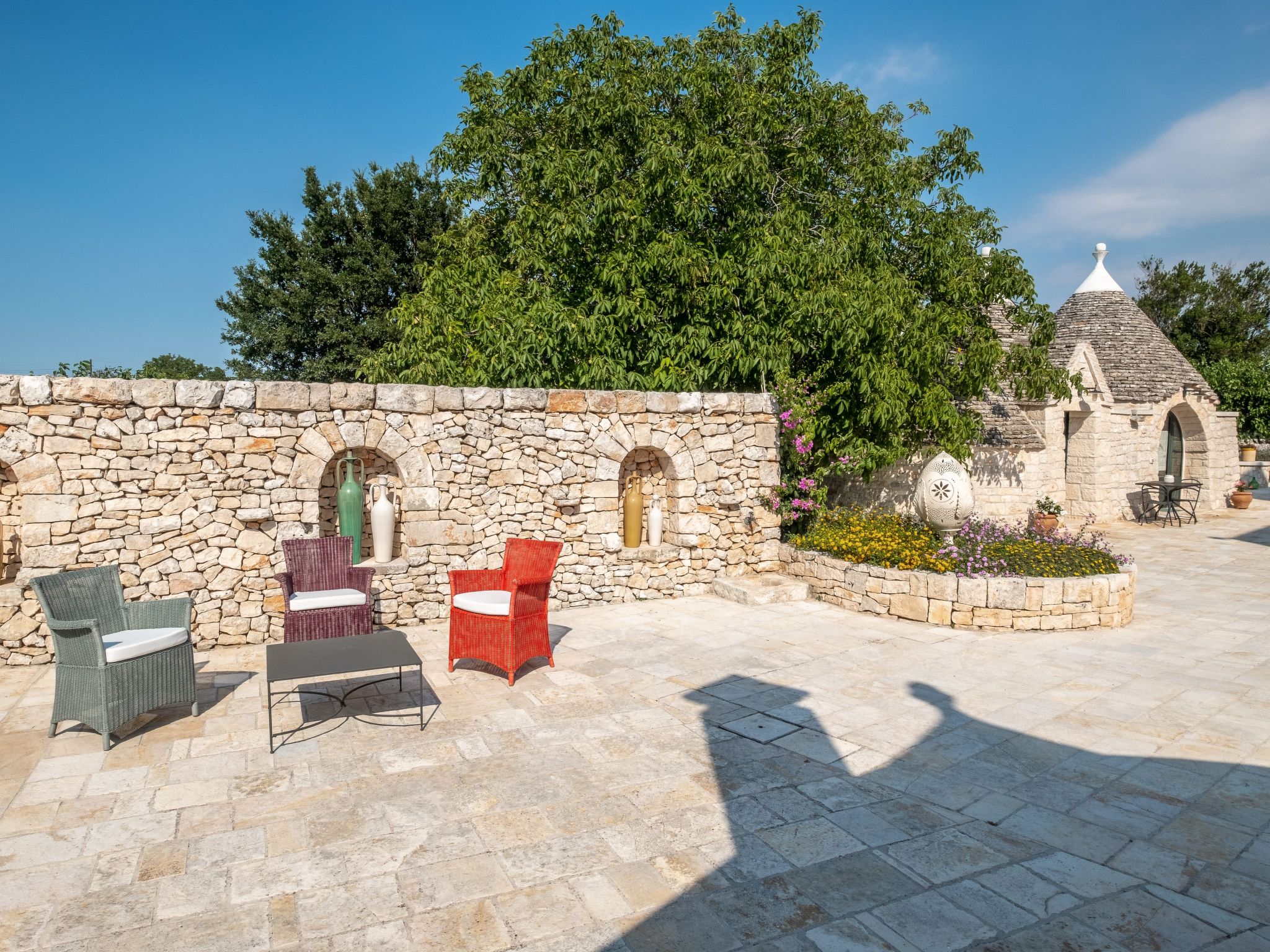 Wohnung auf einem Bauernhof mit Trulli und Schwimmbad-Buiten