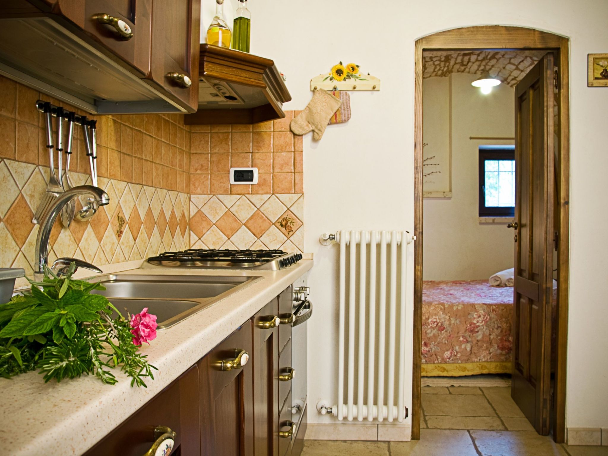 Kirschbaum Trullo, Entspannung und Essen und Wein