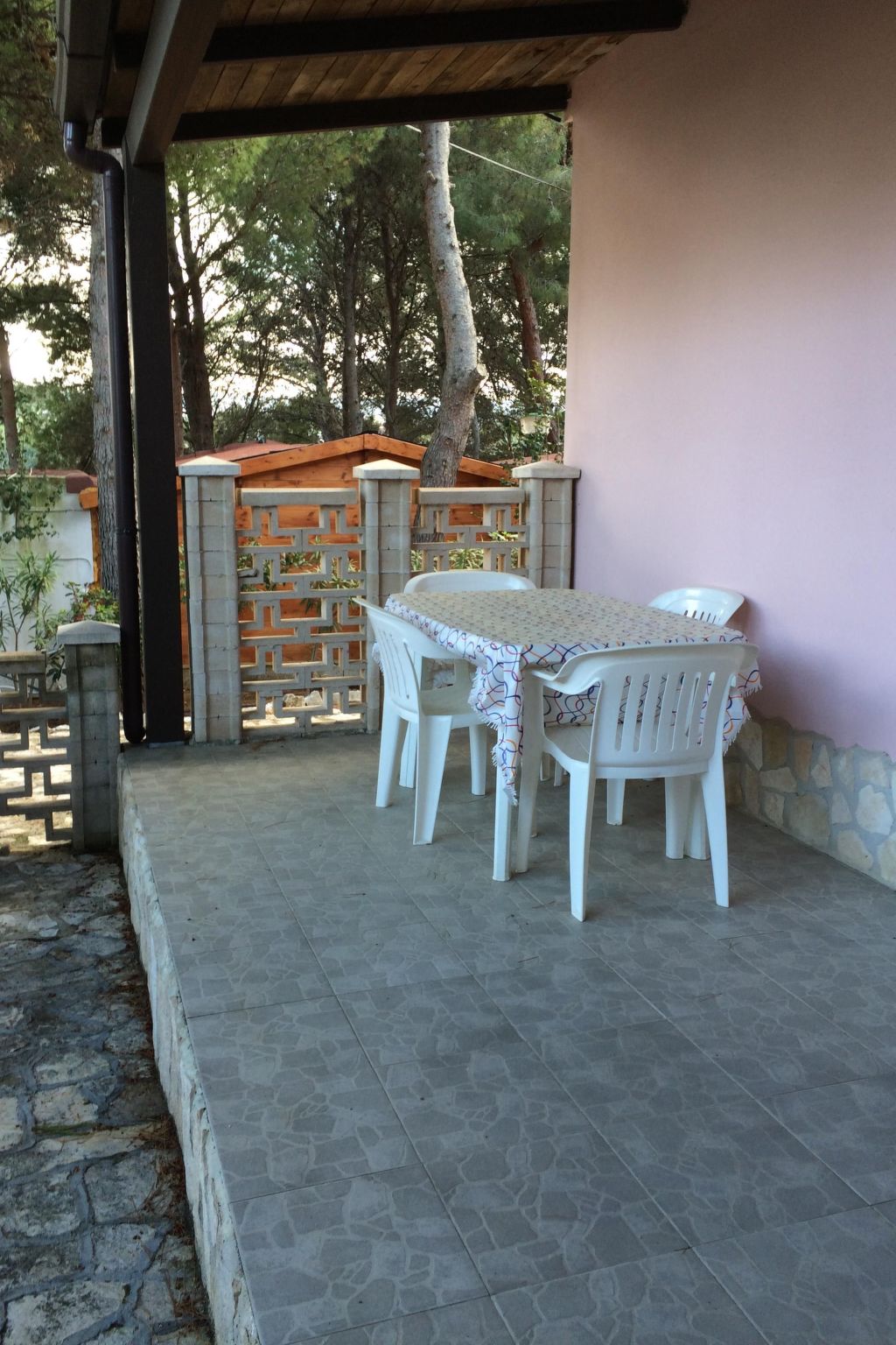 Orchideen-Ferienwohnung mit überdachter Veranda-Dedans