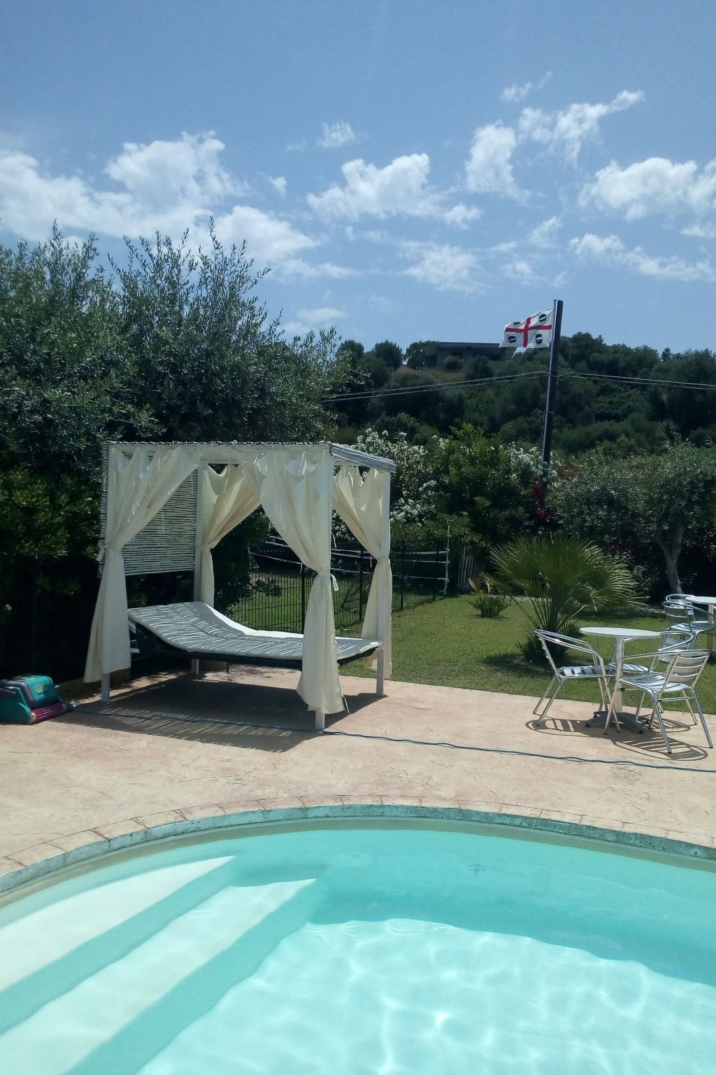 Mit Blick auf das Wasser