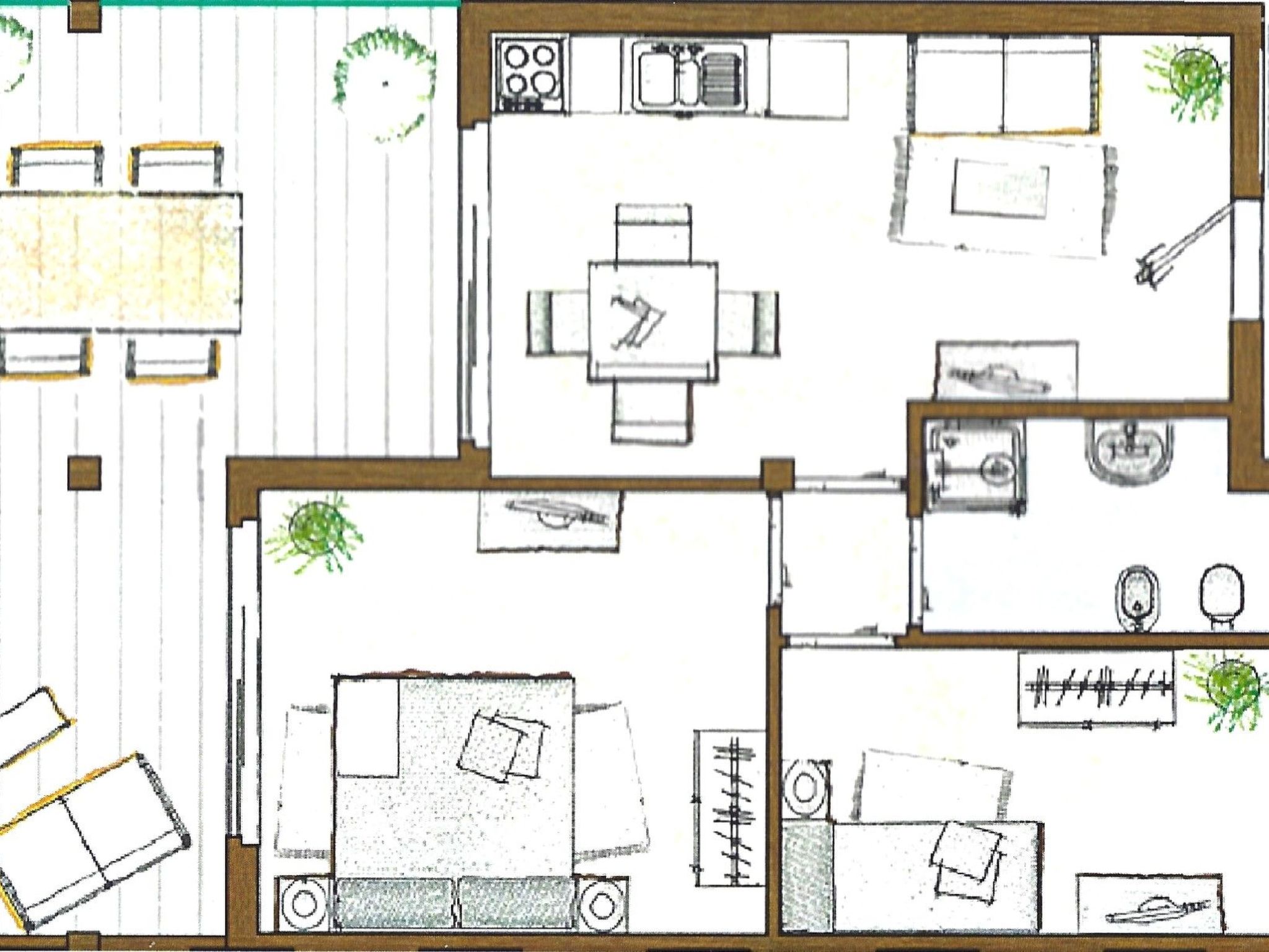 Wunderschöne Familienwohnung für bis zu 3 Personen-Drinnen