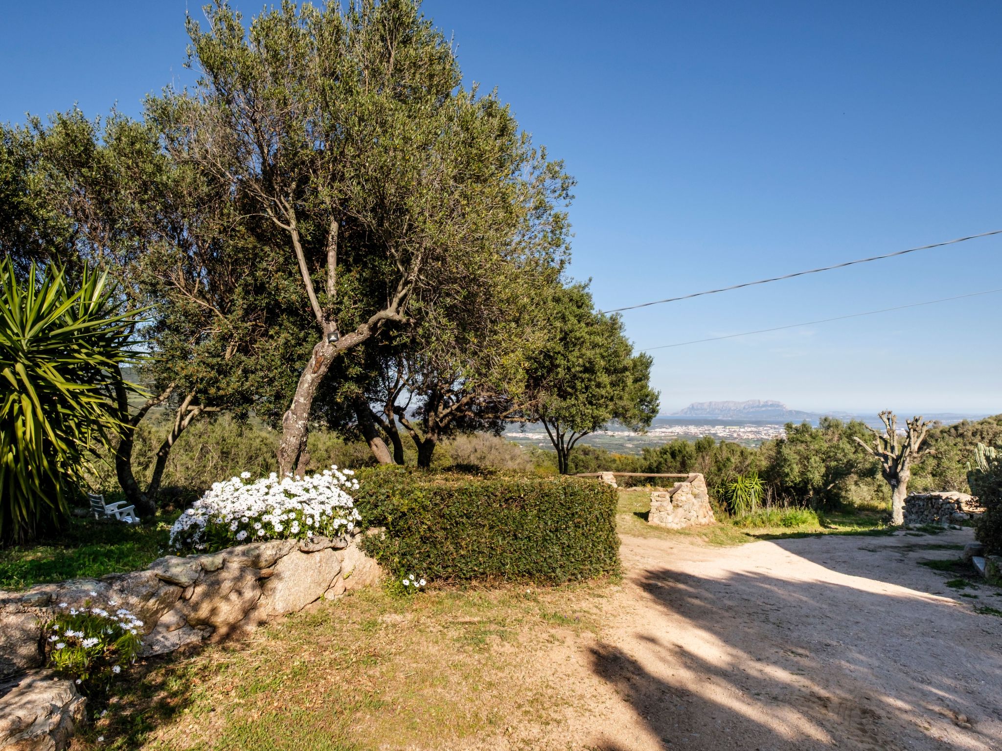 Altes gallurisches Bauernhaus mit Blick auf Olbia-Binnen