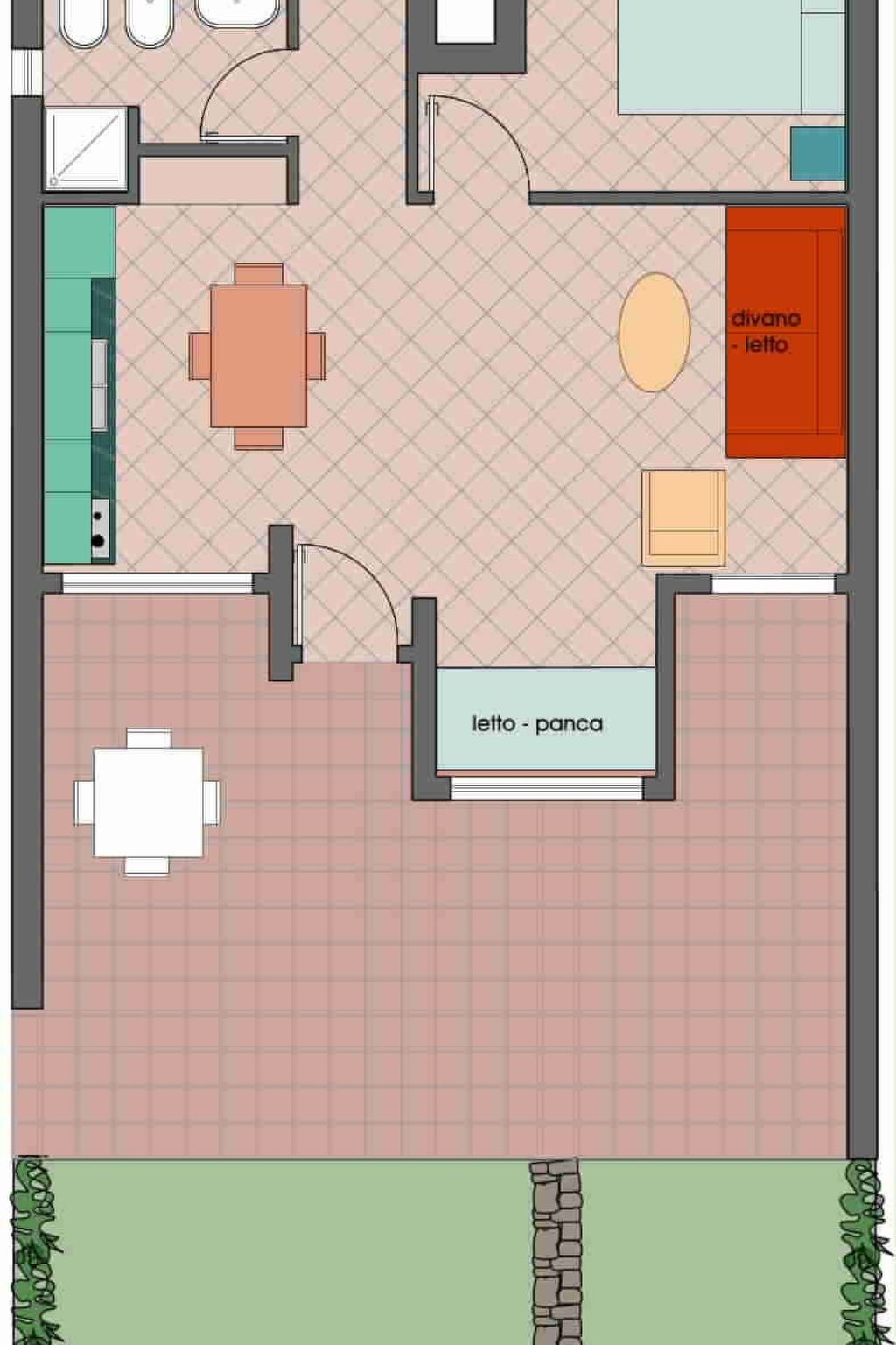 Zwei-Zimmer-Wohnung 1-Binnen
