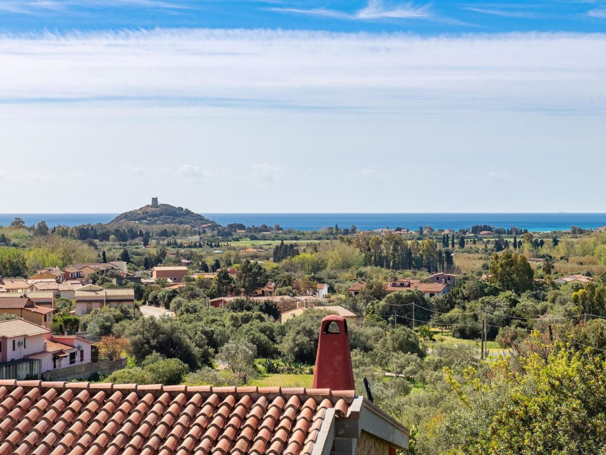 Haus mit Panoramablick in Chia in natürlicher Umgebung