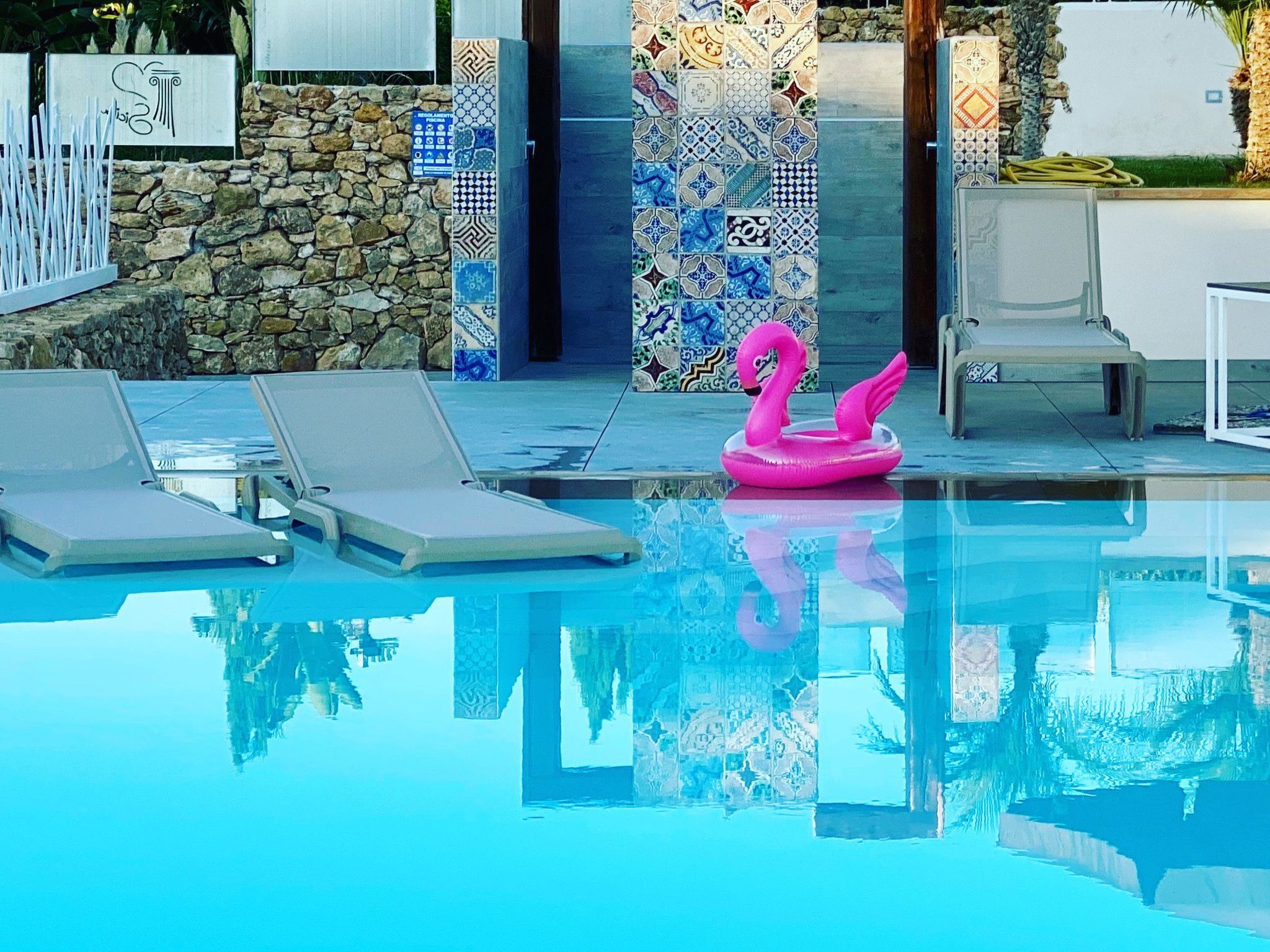 Wohnung GIallo mit Schwimmbad und Meerblick