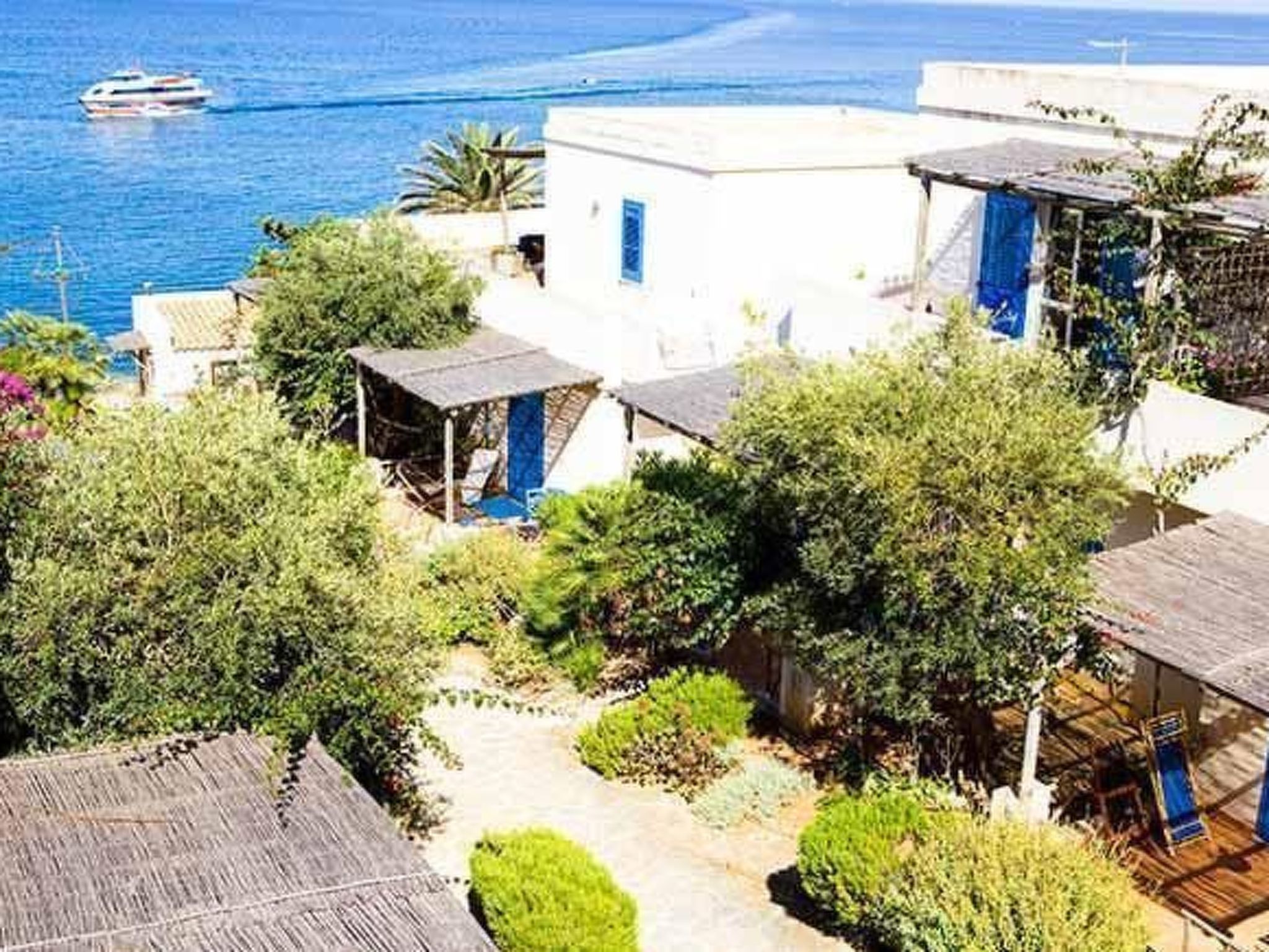 Wohnung in Marettimo mit Terrasse, gemeinsamem Pool und Garten