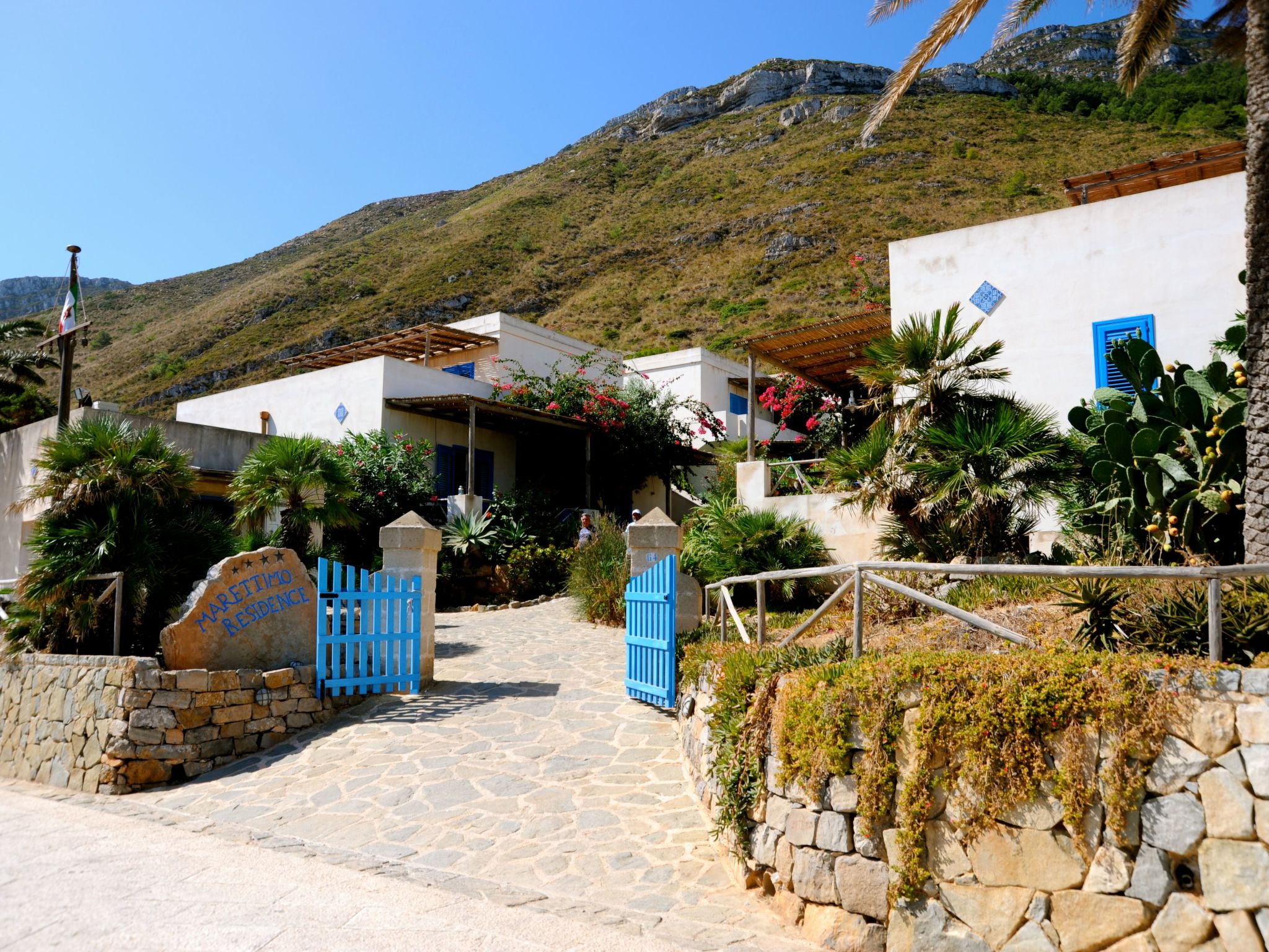 Wohnung in Marettimo mit Terrasse, gemeinsamem Pool und Garten-Dehors