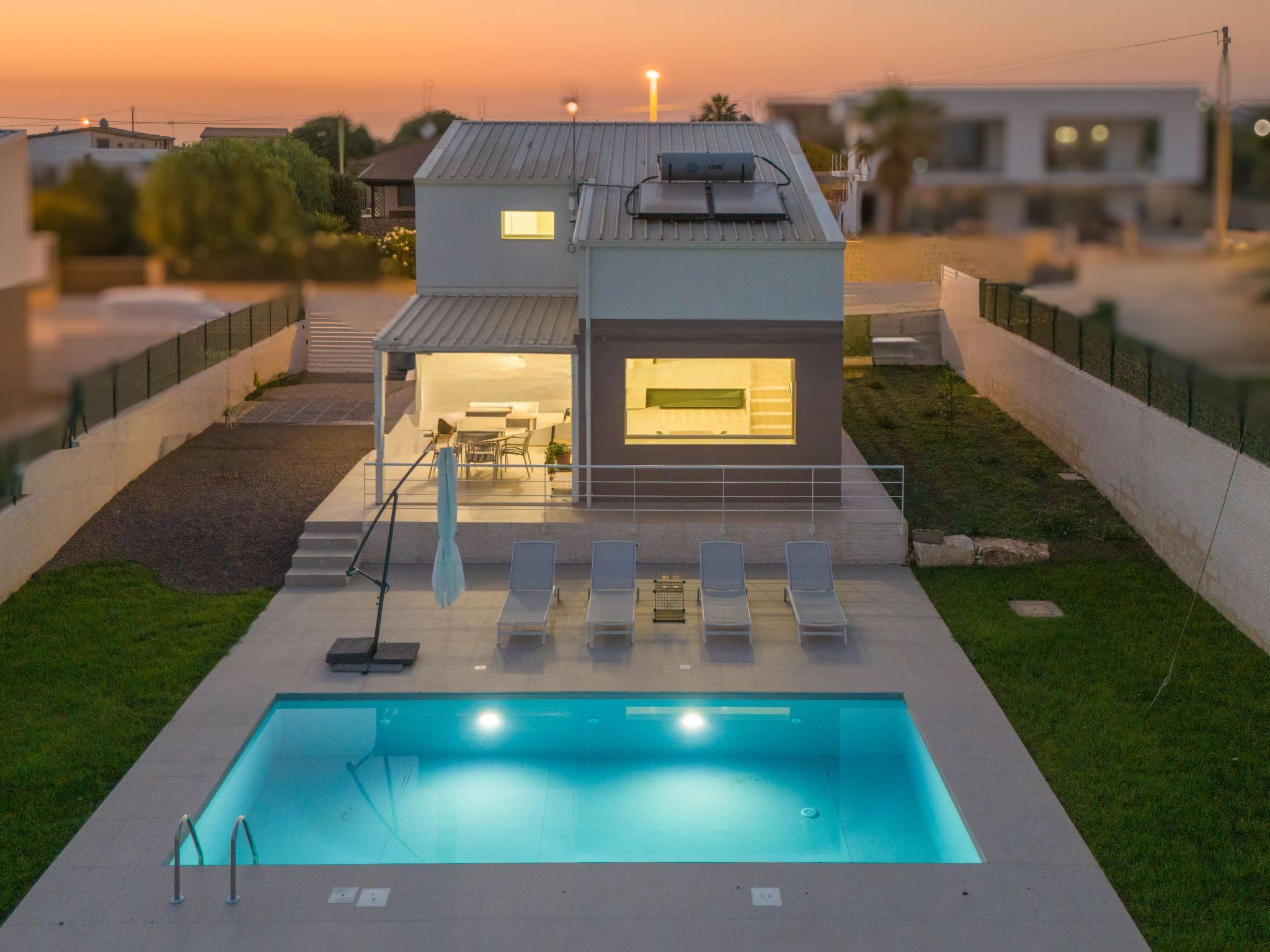 Aloe, Villa mit Pool in Marina di Ragusa-Binnen