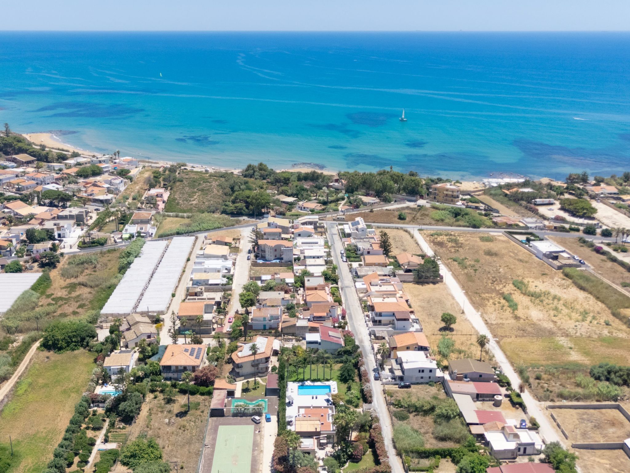 Nereide, Luxusvilla mit Pool am Meer-Drinnen