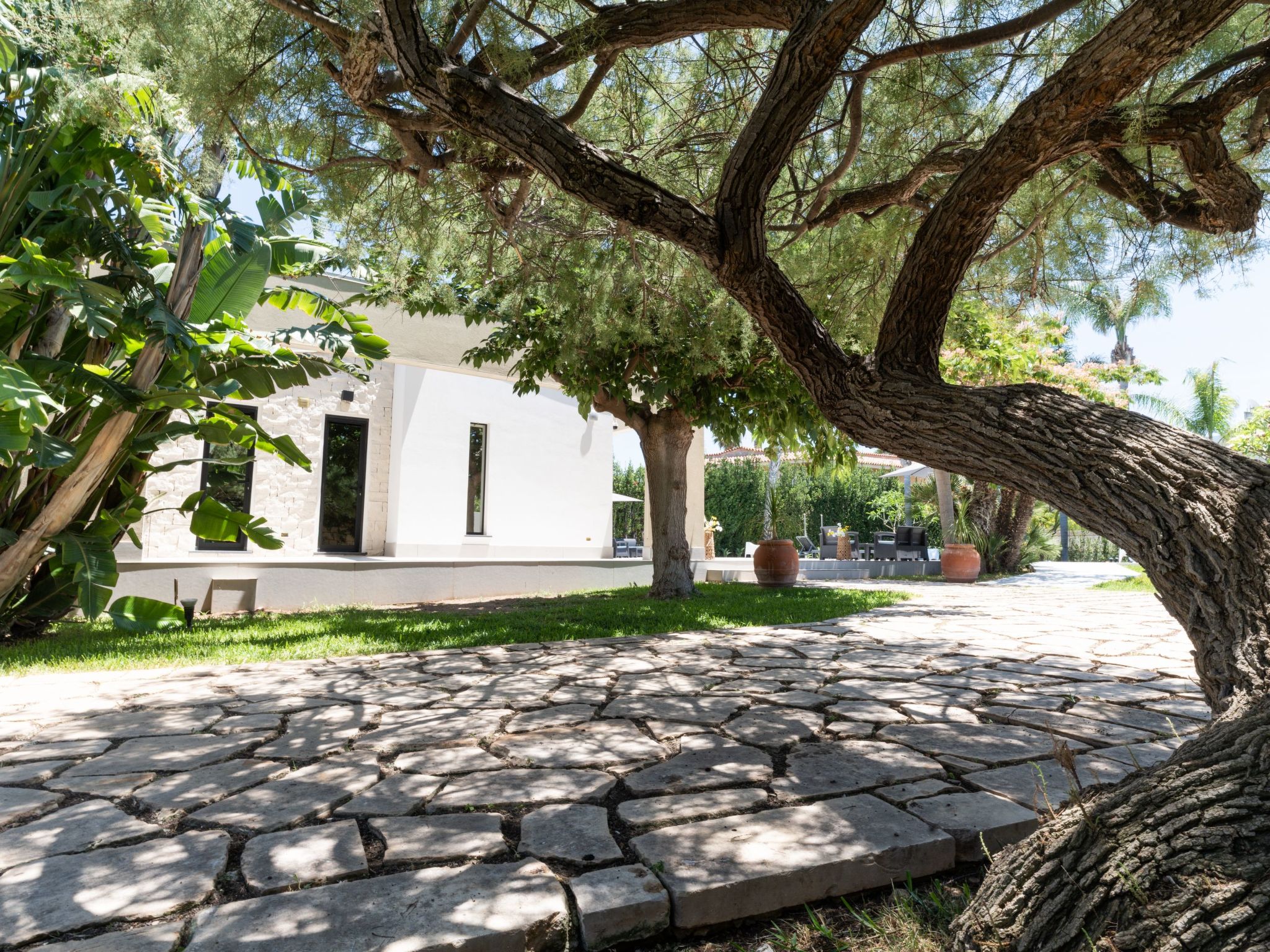 Nereide, Luxusvilla mit Pool am Meer-Drinnen
