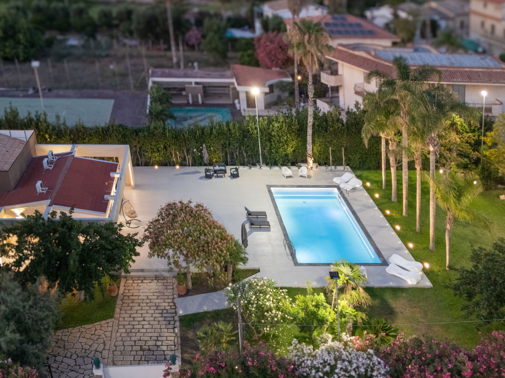 Nereide, Luxusvilla mit Pool am Meer-Drinnen