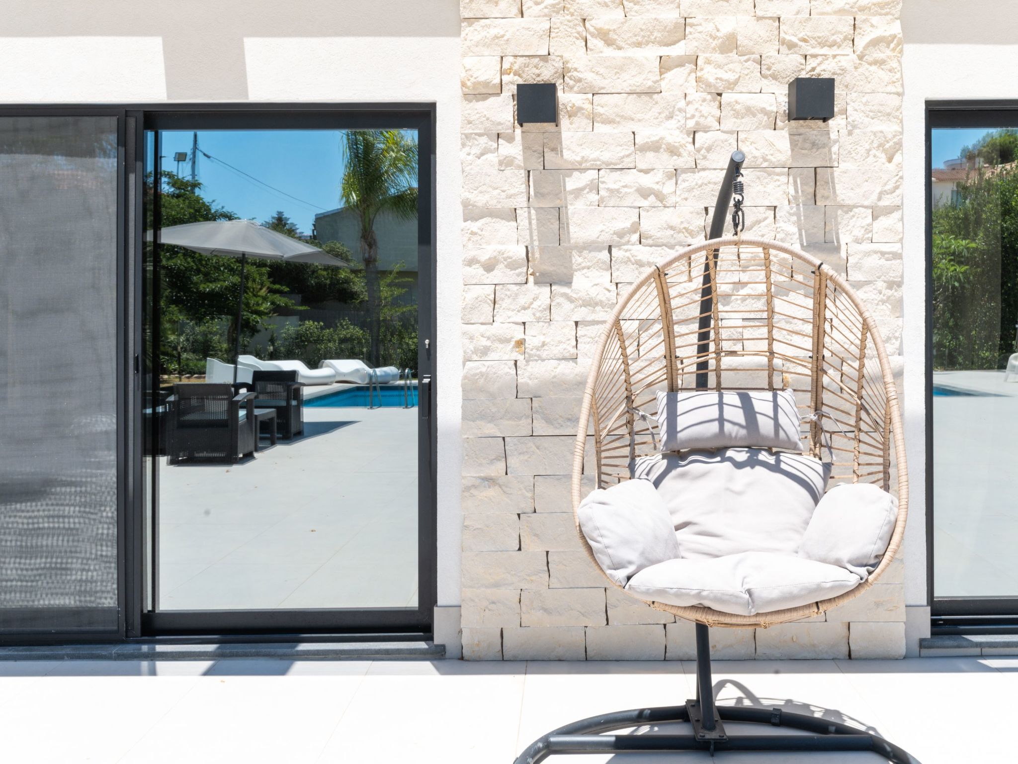 Nereide, Luxusvilla mit Pool am Meer-Drinnen