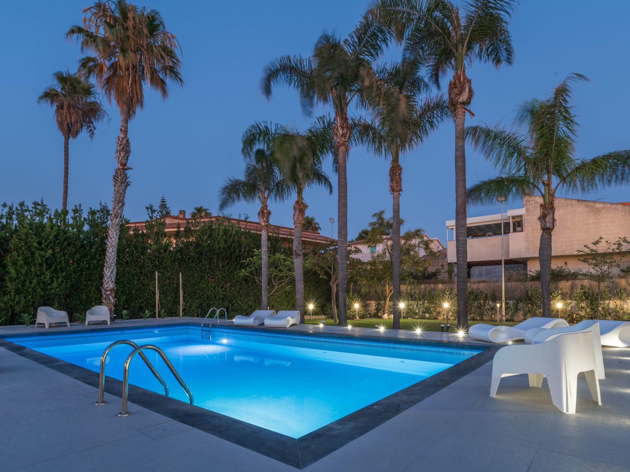 Nereide, Luxusvilla mit Pool am Meer-Drinnen