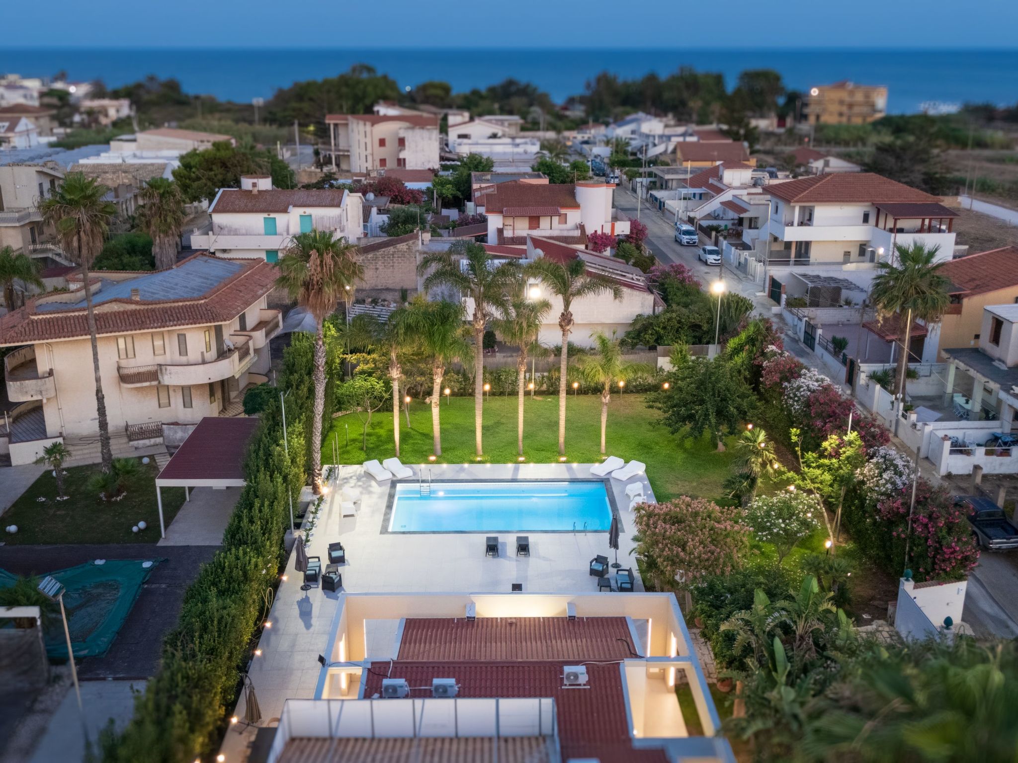 Nereide, Luxusvilla mit Pool am Meer-Drinnen