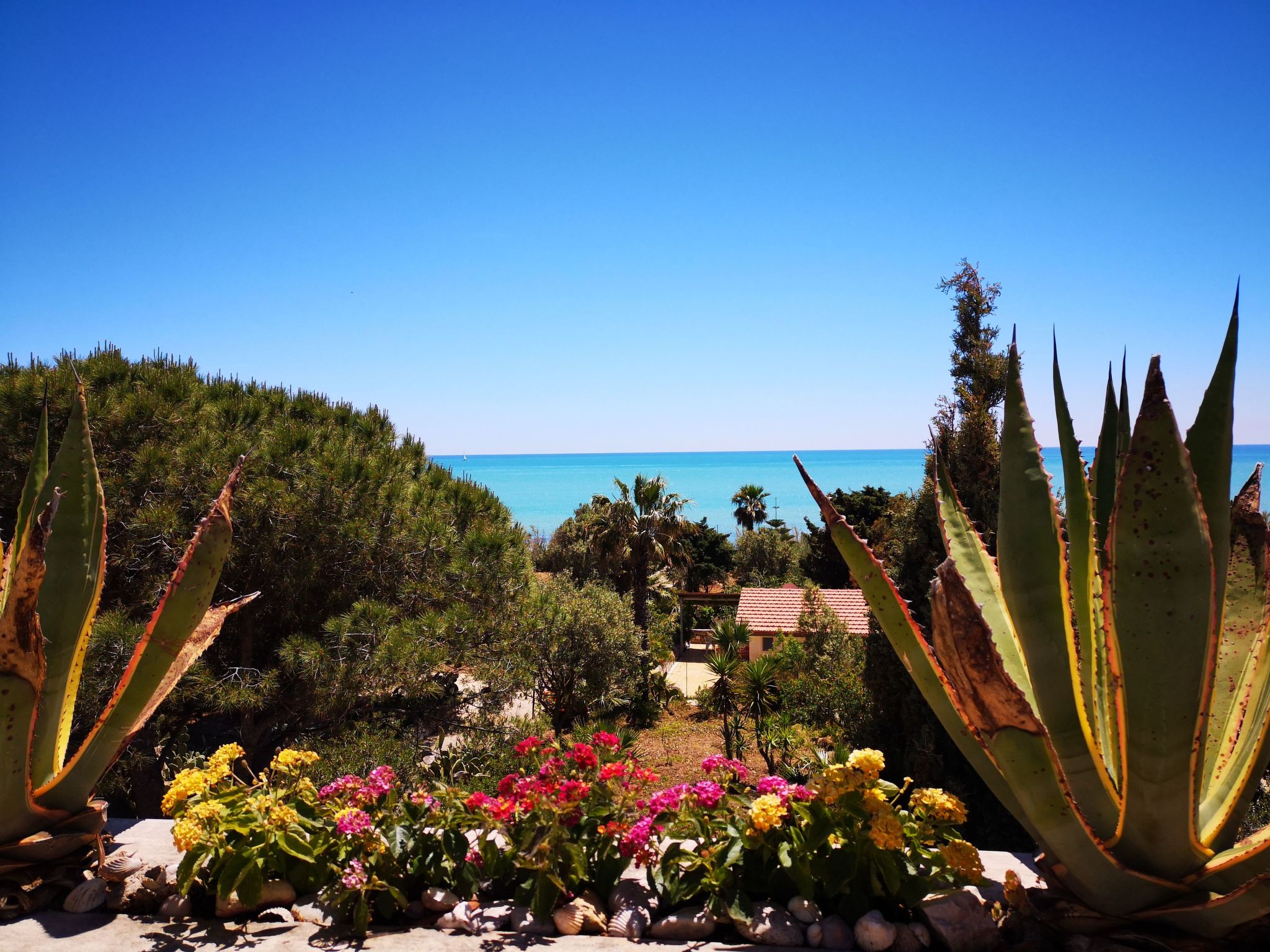 Villa Matilde: Kleine Ferienwohnung mit Meerblick-Binnen