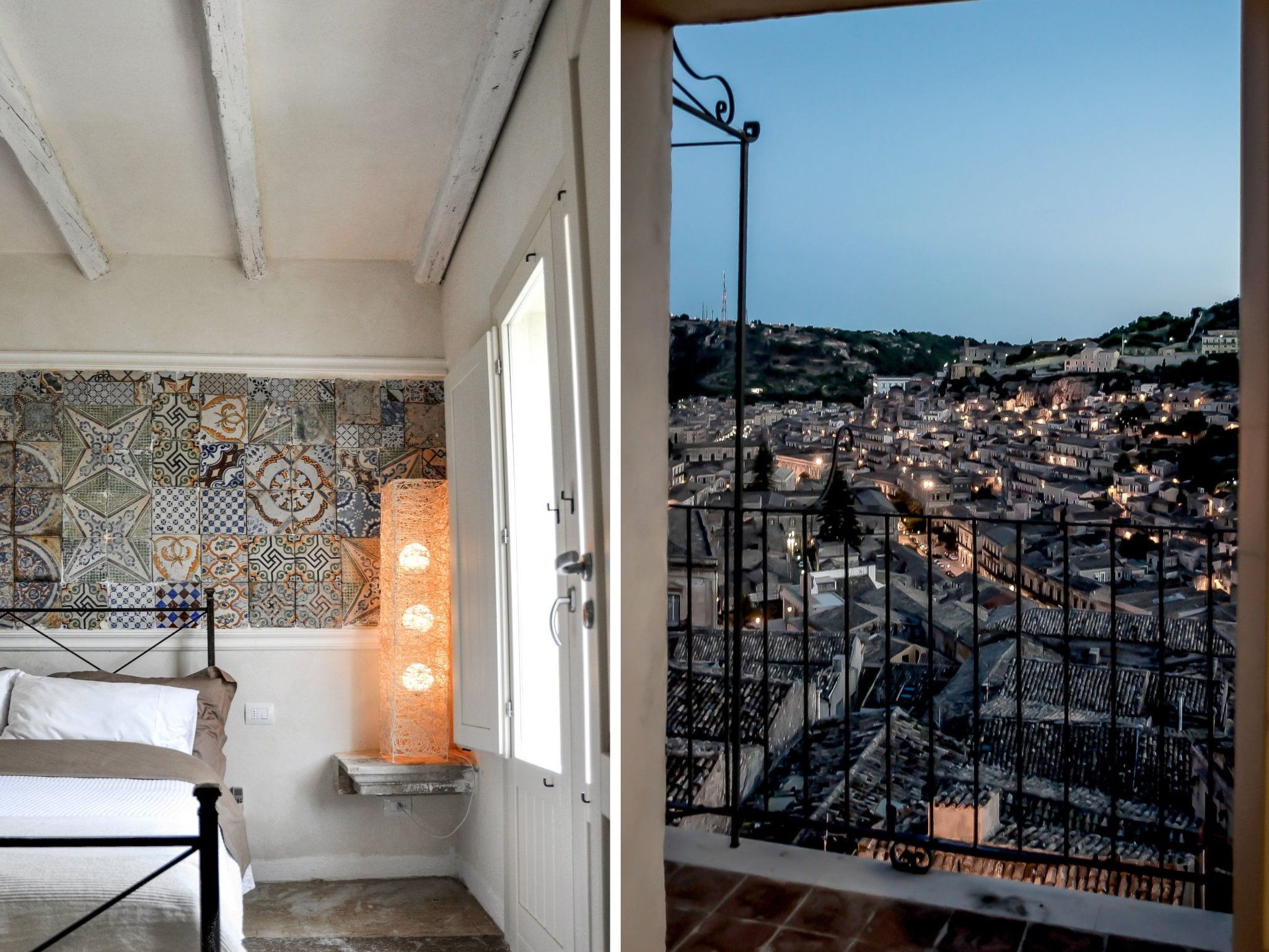 Eine Terrasse über Modica-Dedans