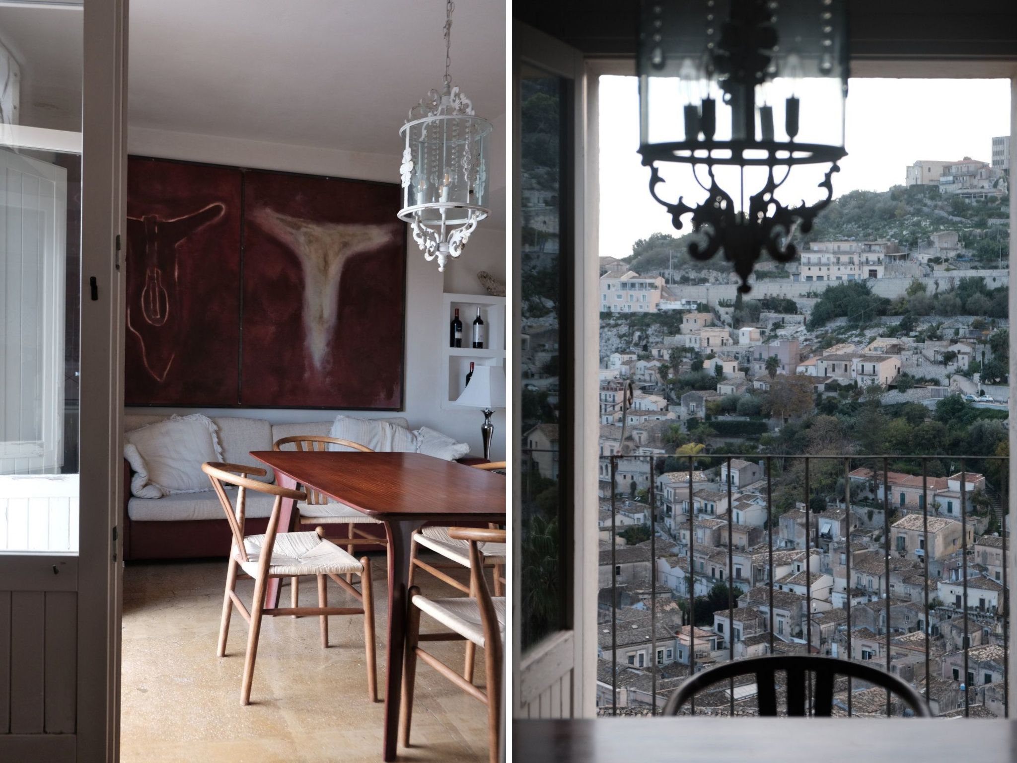 Eine Terrasse über Modica-Dedans