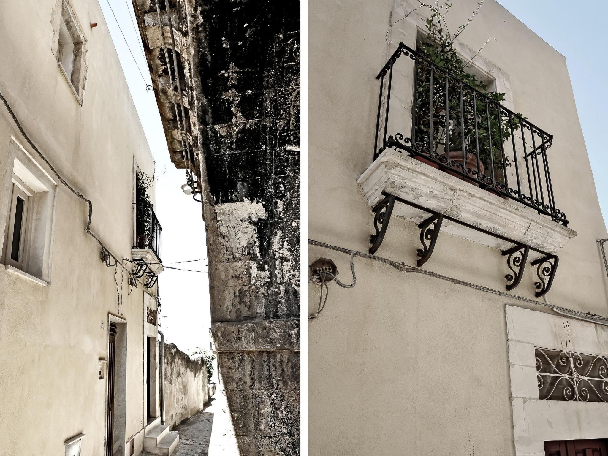 Eine Terrasse über Modica-Dedans