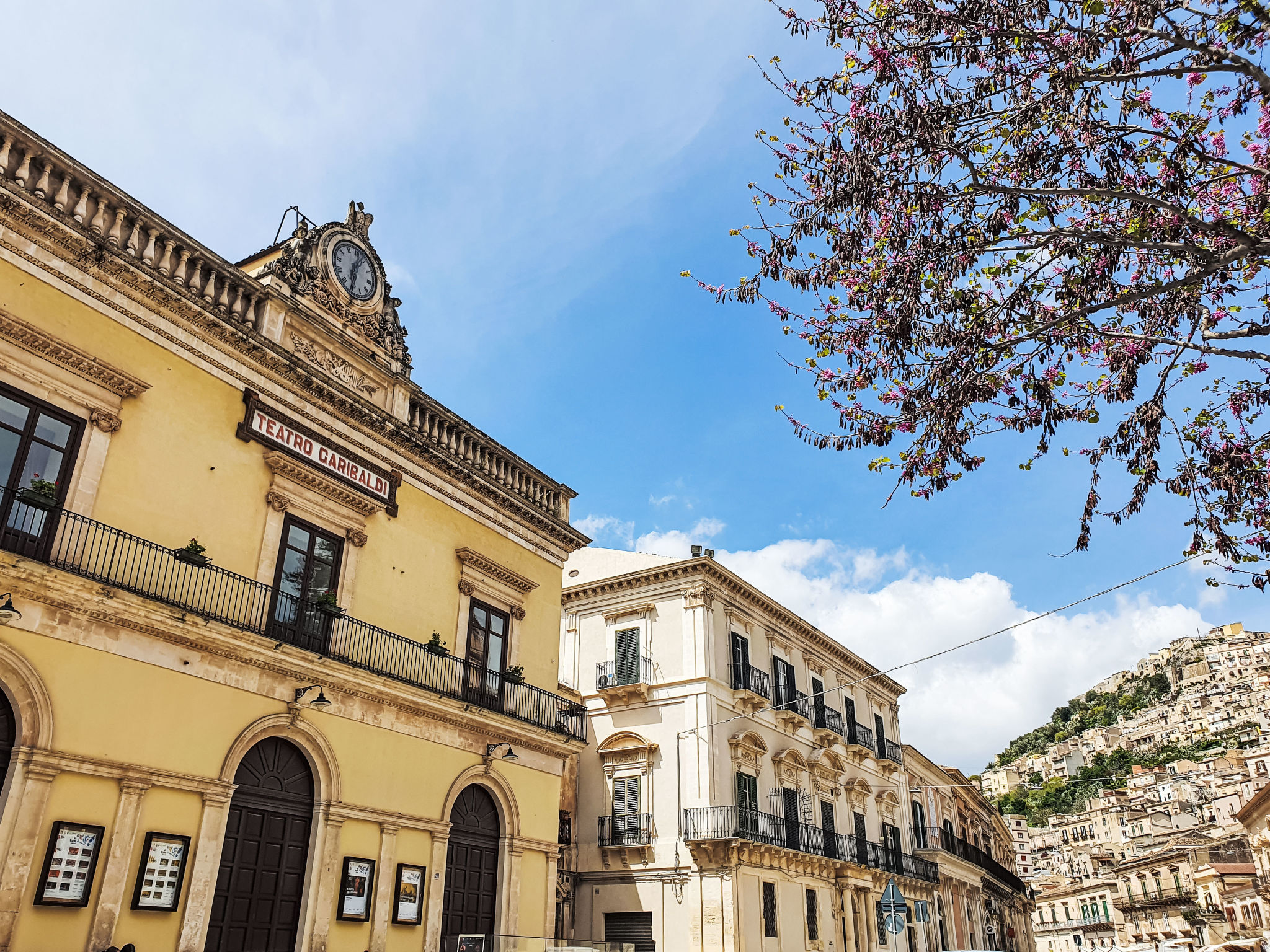 Eine Terrasse über Modica