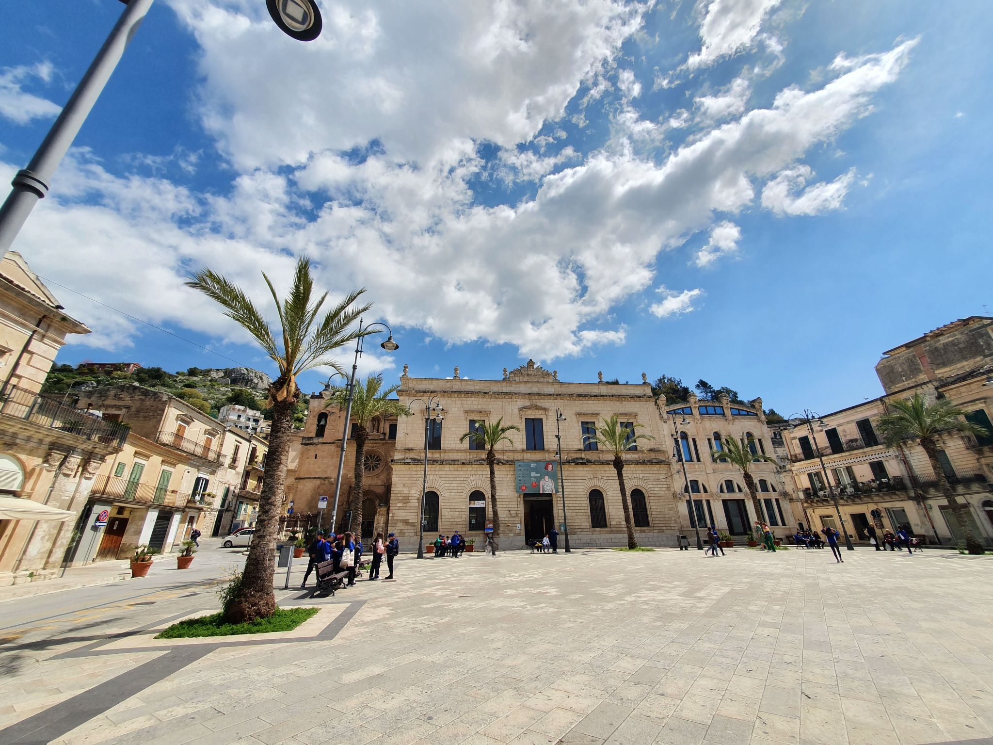 Eine Terrasse über Modica